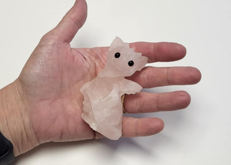 Drage Rosakvarts 8cm