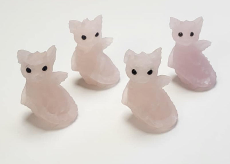 Drage Rosakvarts 8cm