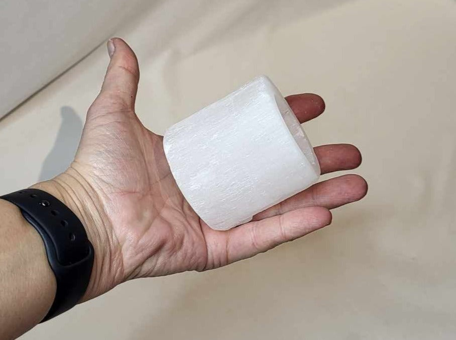 Selenit Fyrfadsstage 6 cm