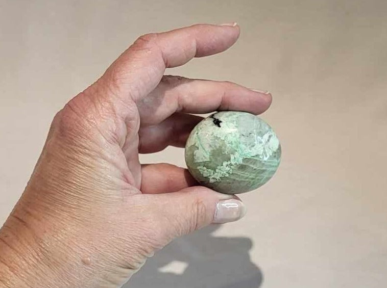 Månesten Grøn Palmstone