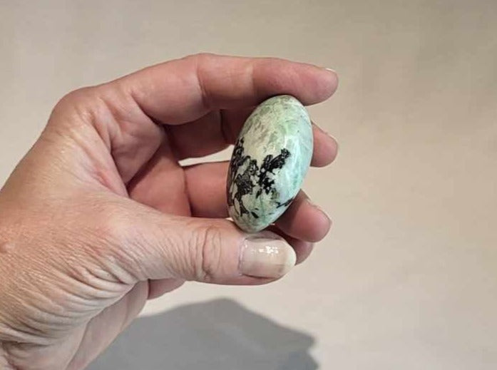 Månesten Grøn Palmstone