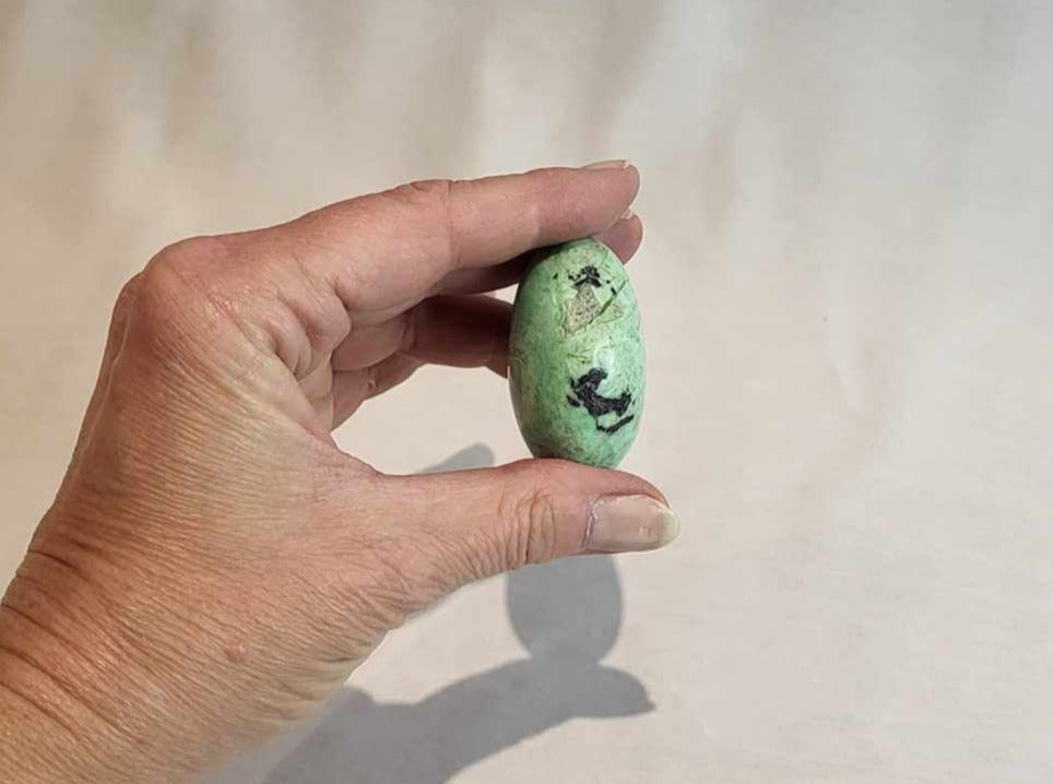 Månesten Grøn Palmstone