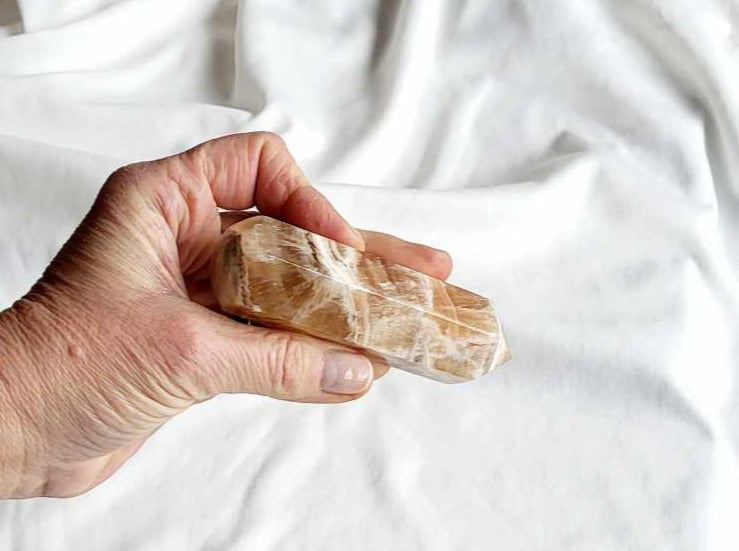 Honning Calcit Massagestav