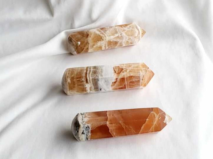 Honning Calcit Massagestav