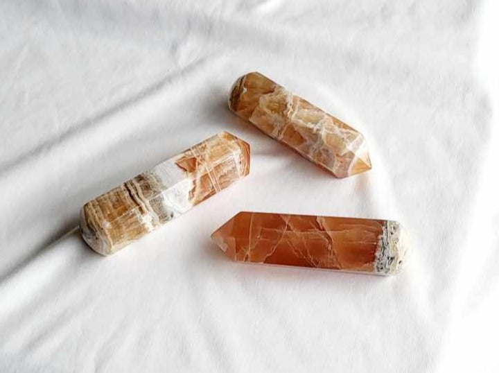 Honning Calcit Massagestav