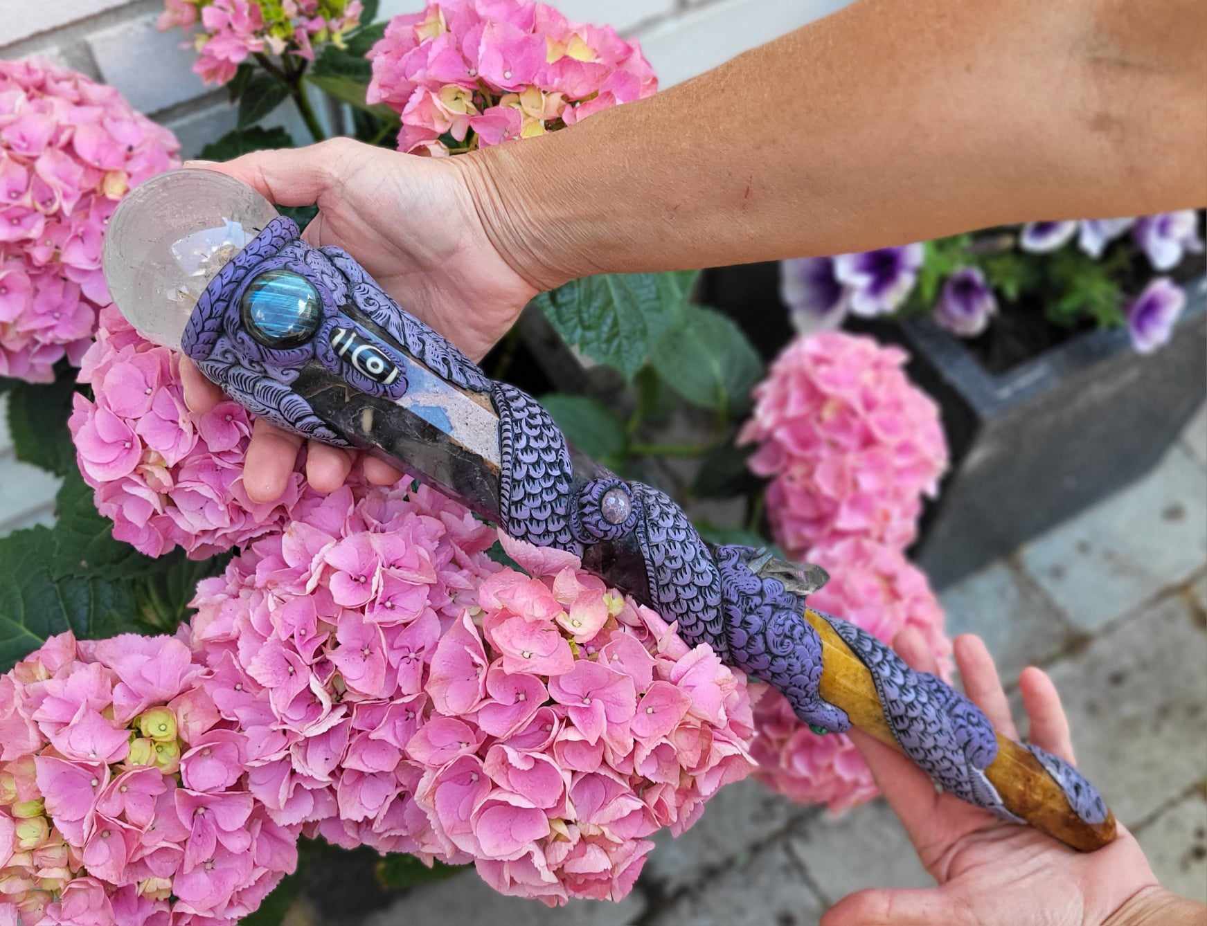 Antik Healerstav fra Tibet