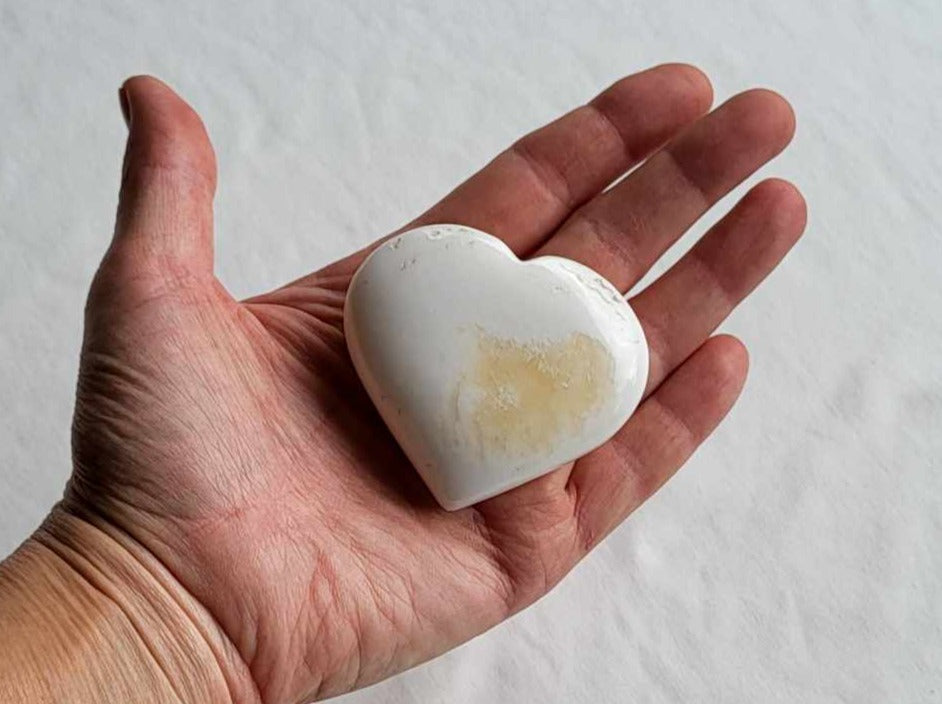 Gul Calcit Hjerte