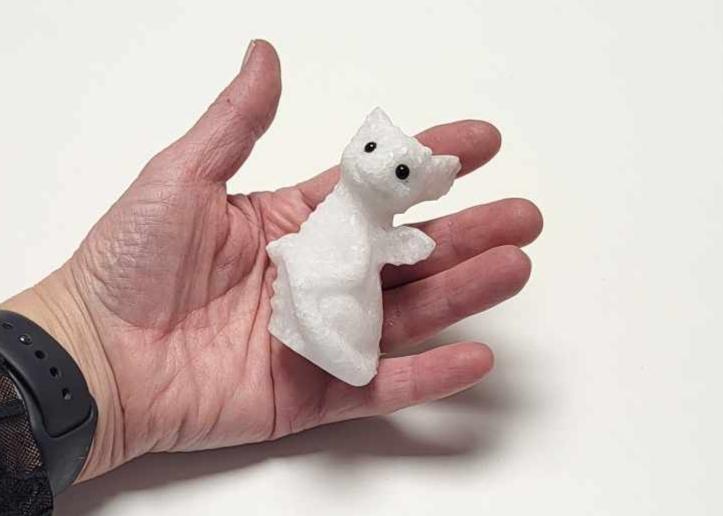 Drage Hvid Jade 8-9 CM FØDSELSDAGSTILBUD