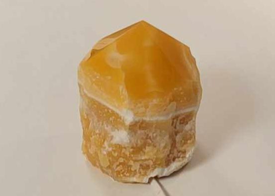 Lampe Orange Calcit UNIKA