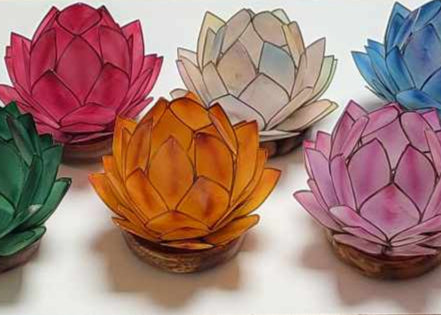 Lotus Fyrfadsstager Wood