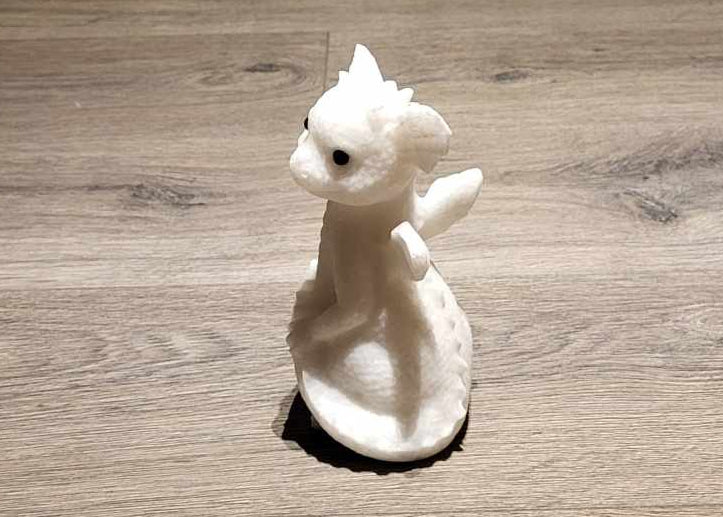 Drage Hvid Jade 20 cm FØDSELSDAGSTILBUD