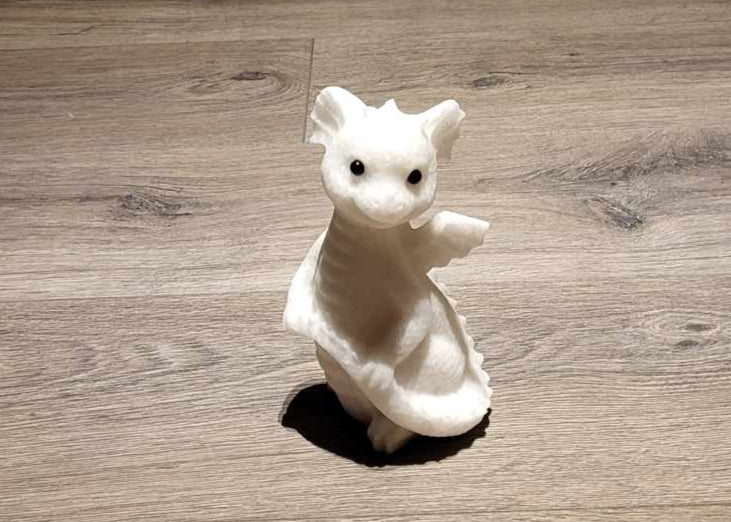 Drage Hvid Jade 20 cm FØDSELSDAGSTILBUD