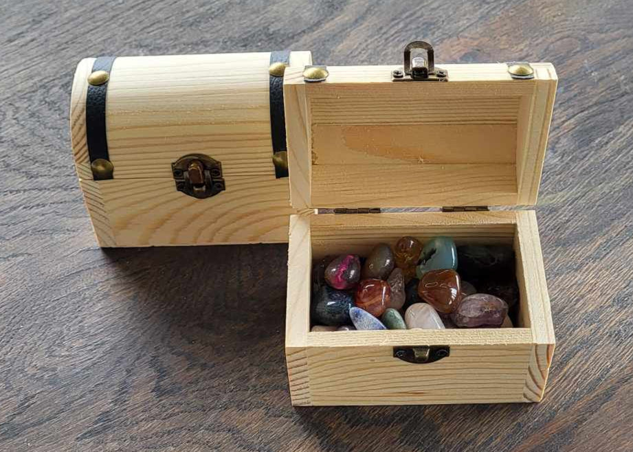 Skattekiste med Krystaller