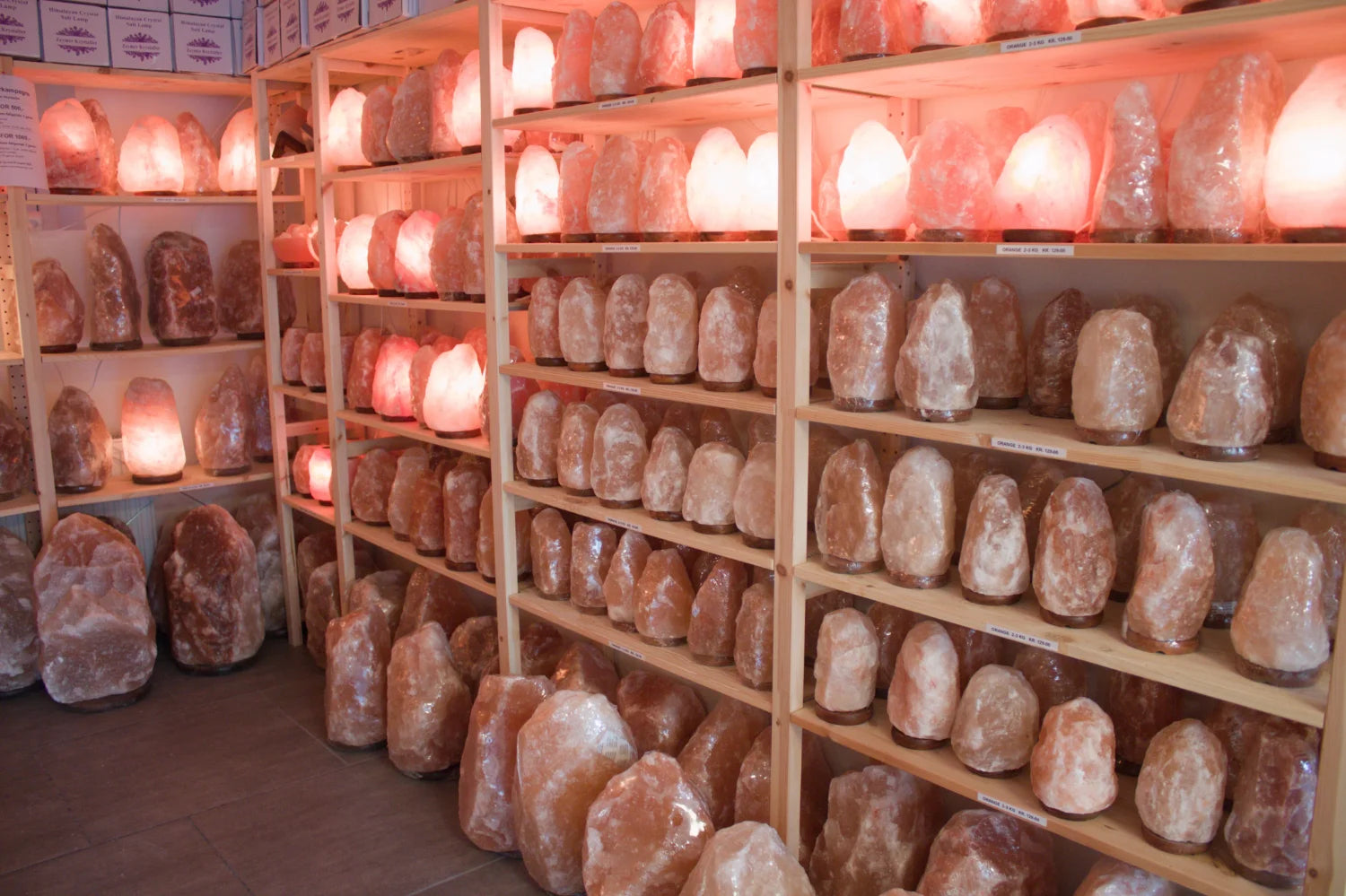 Himalaya Saltlamper store og små