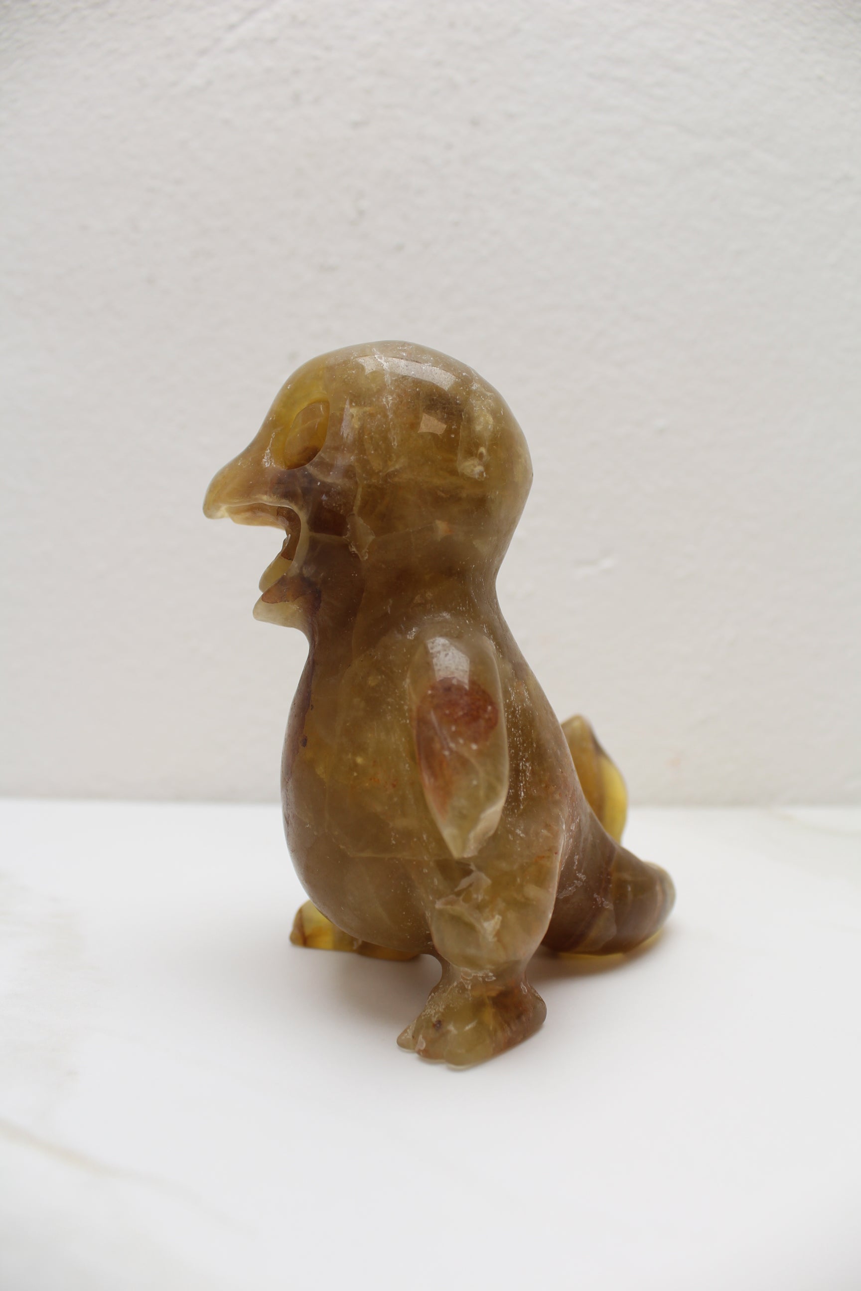 Charmander Pokemon Krystal - Gul Fluorit - 547g