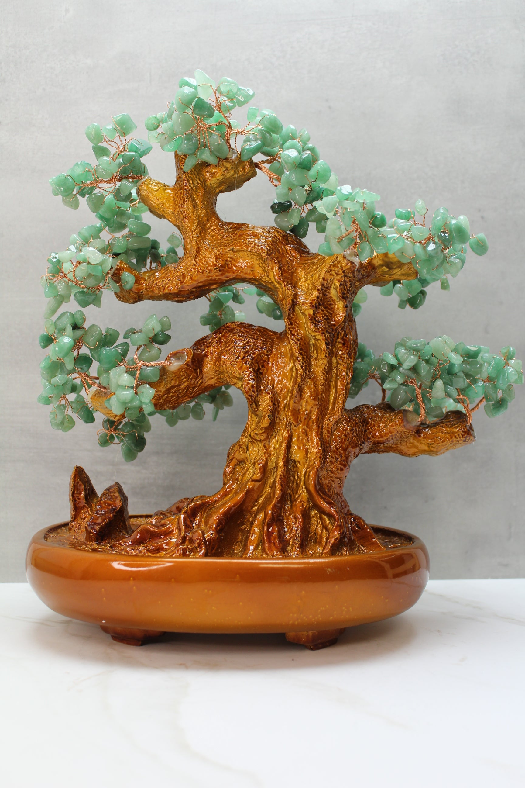 Krystaltræ 30cm - Grøn Aventurin