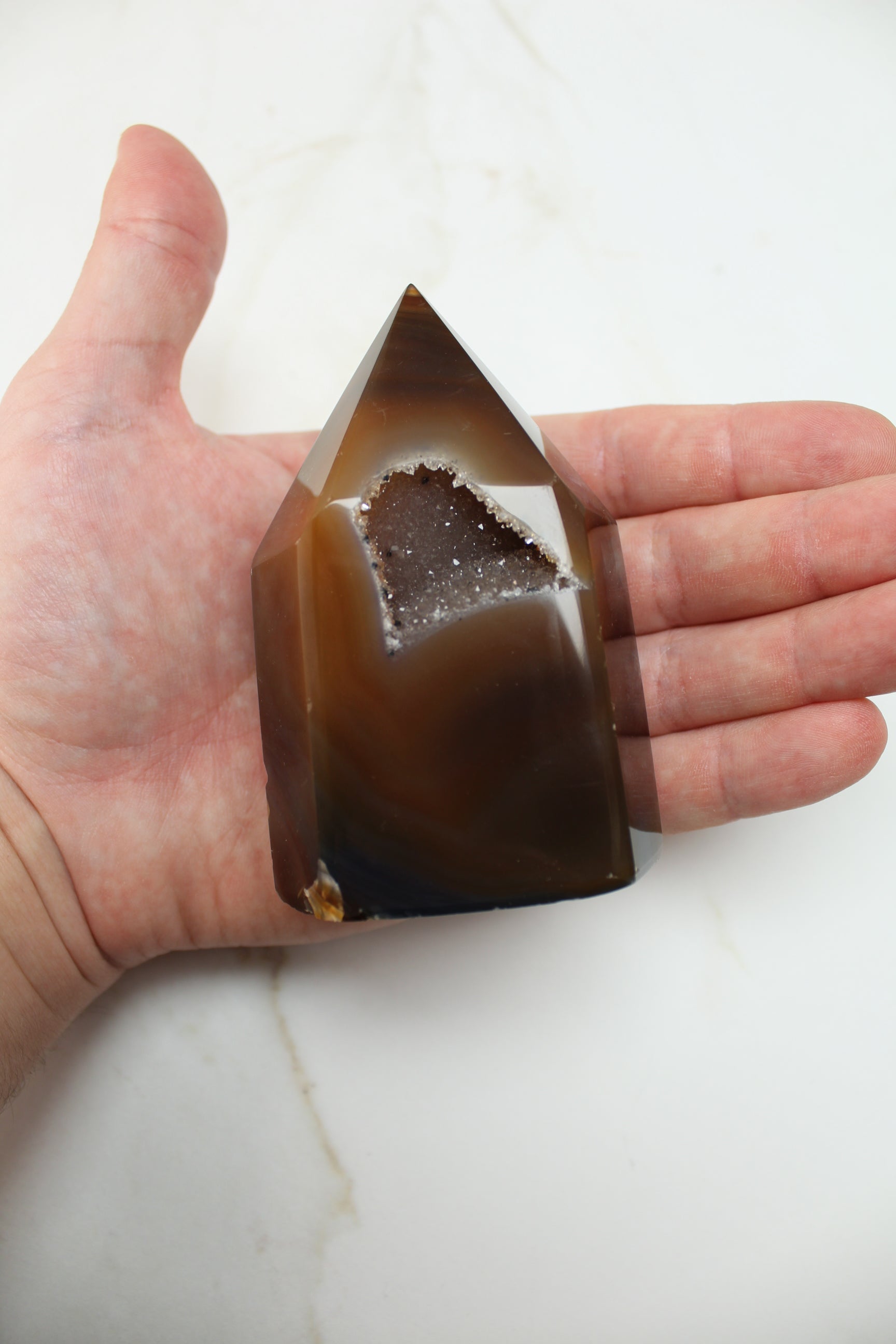 Brun Agat Spids - 309g