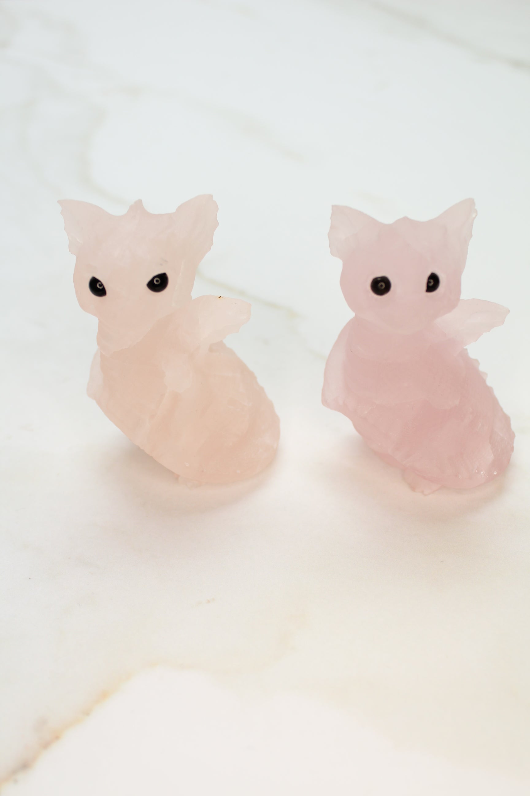 Drage Rosakvarts 8cm