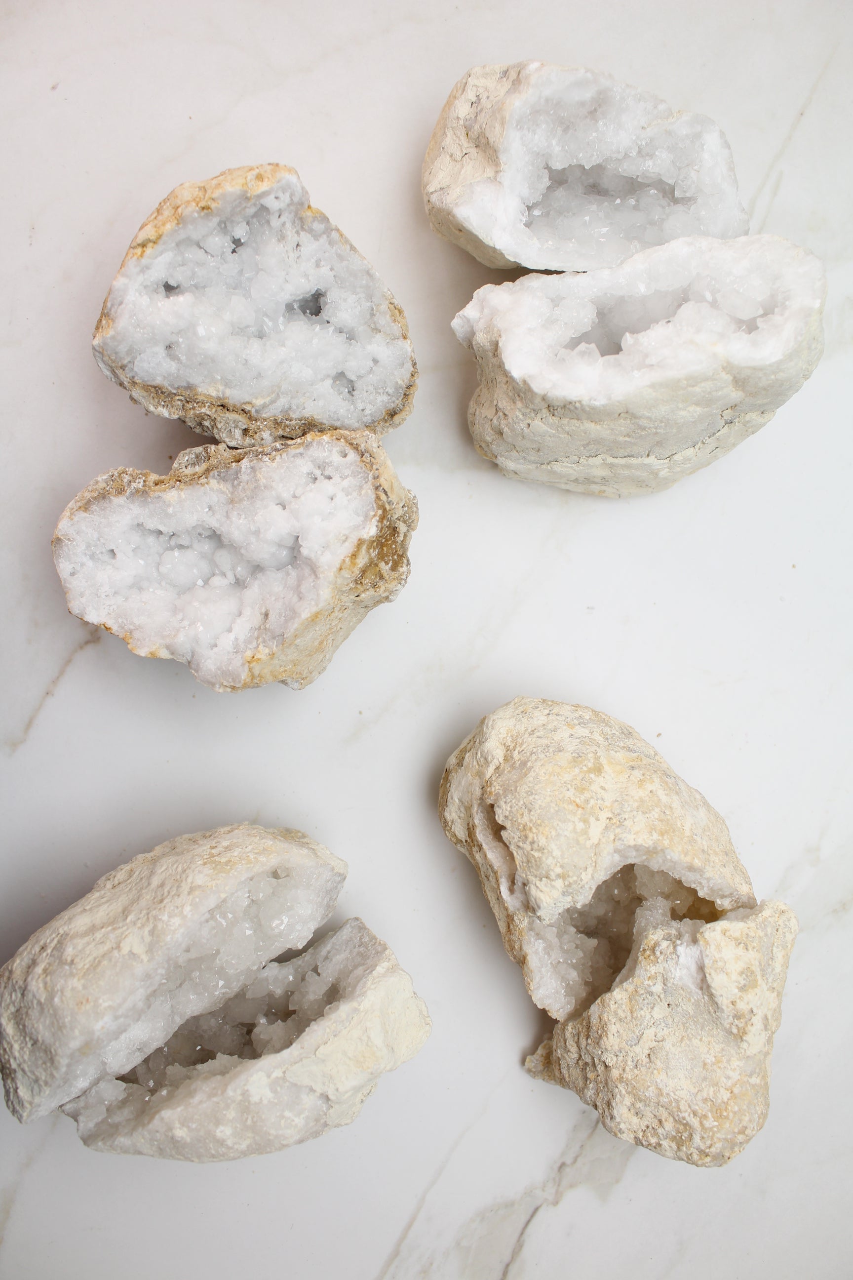 Kvarts Geode Sæt - Small