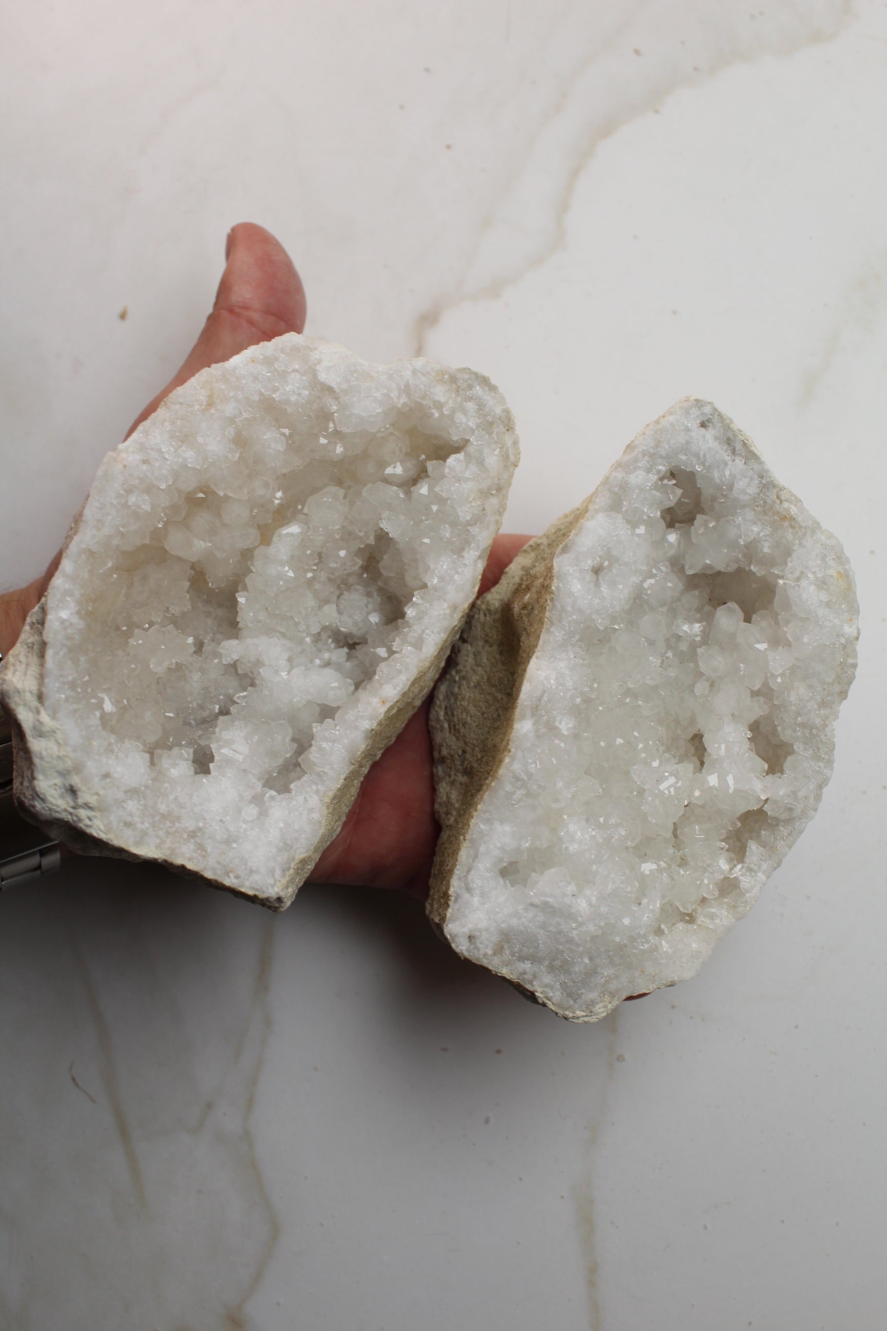 Kvarts Geode Sæt - Small