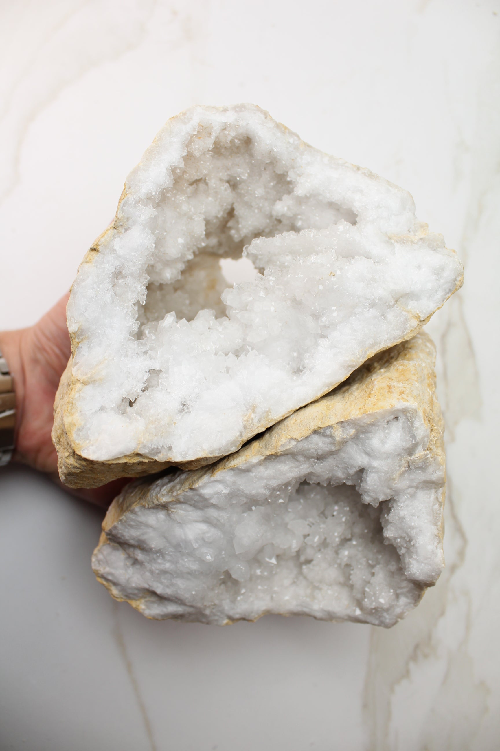 Kvarts Geode Sæt - Large