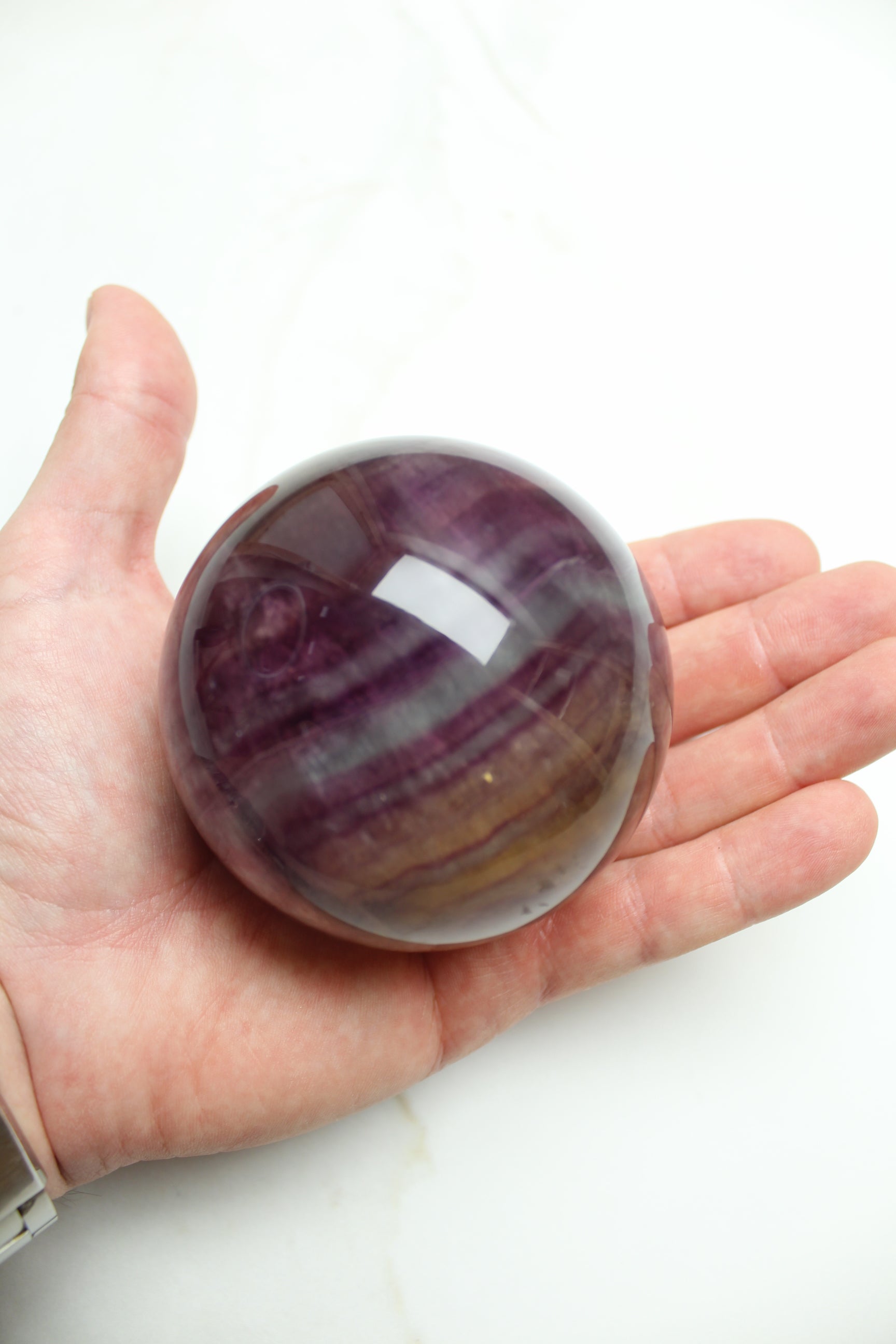 Fluorit Regnbue - Kugle - 665g