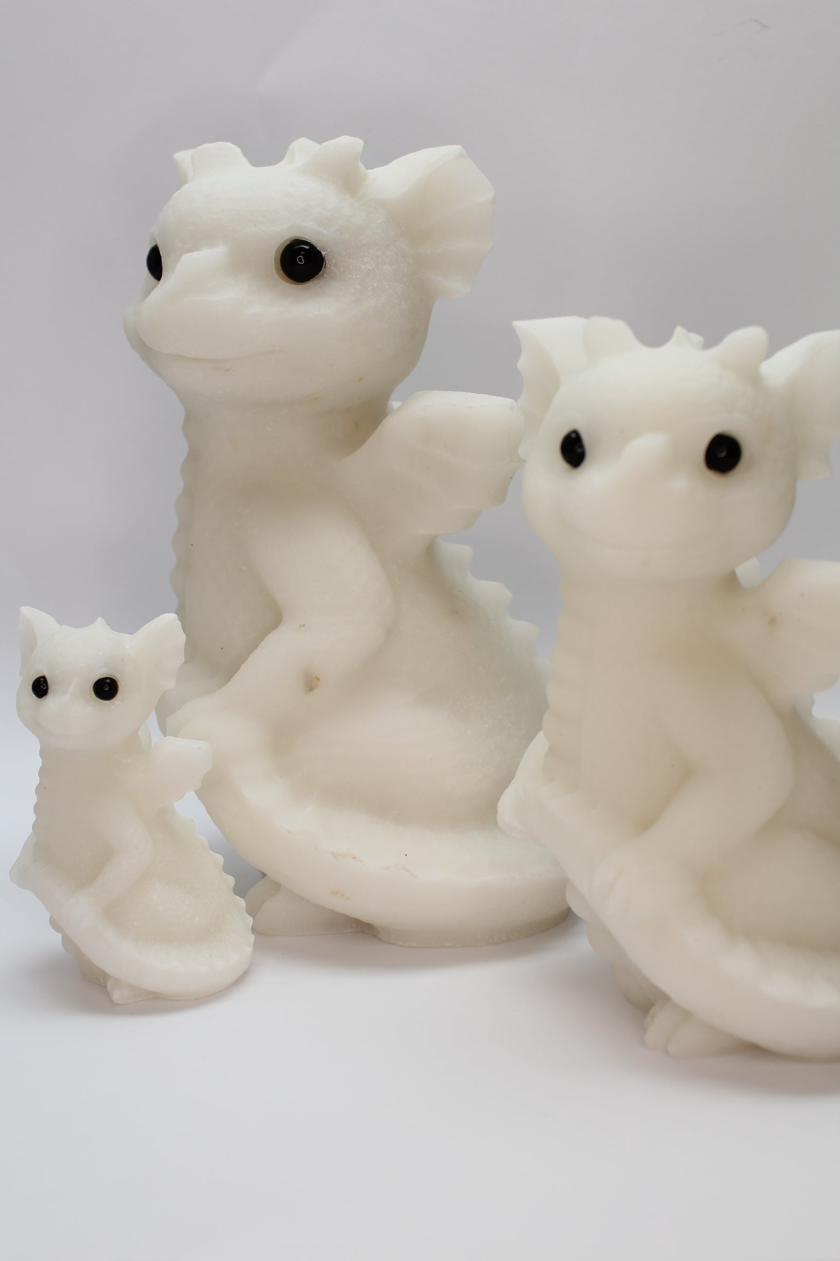 Drage Hvid Jade 15cm - L