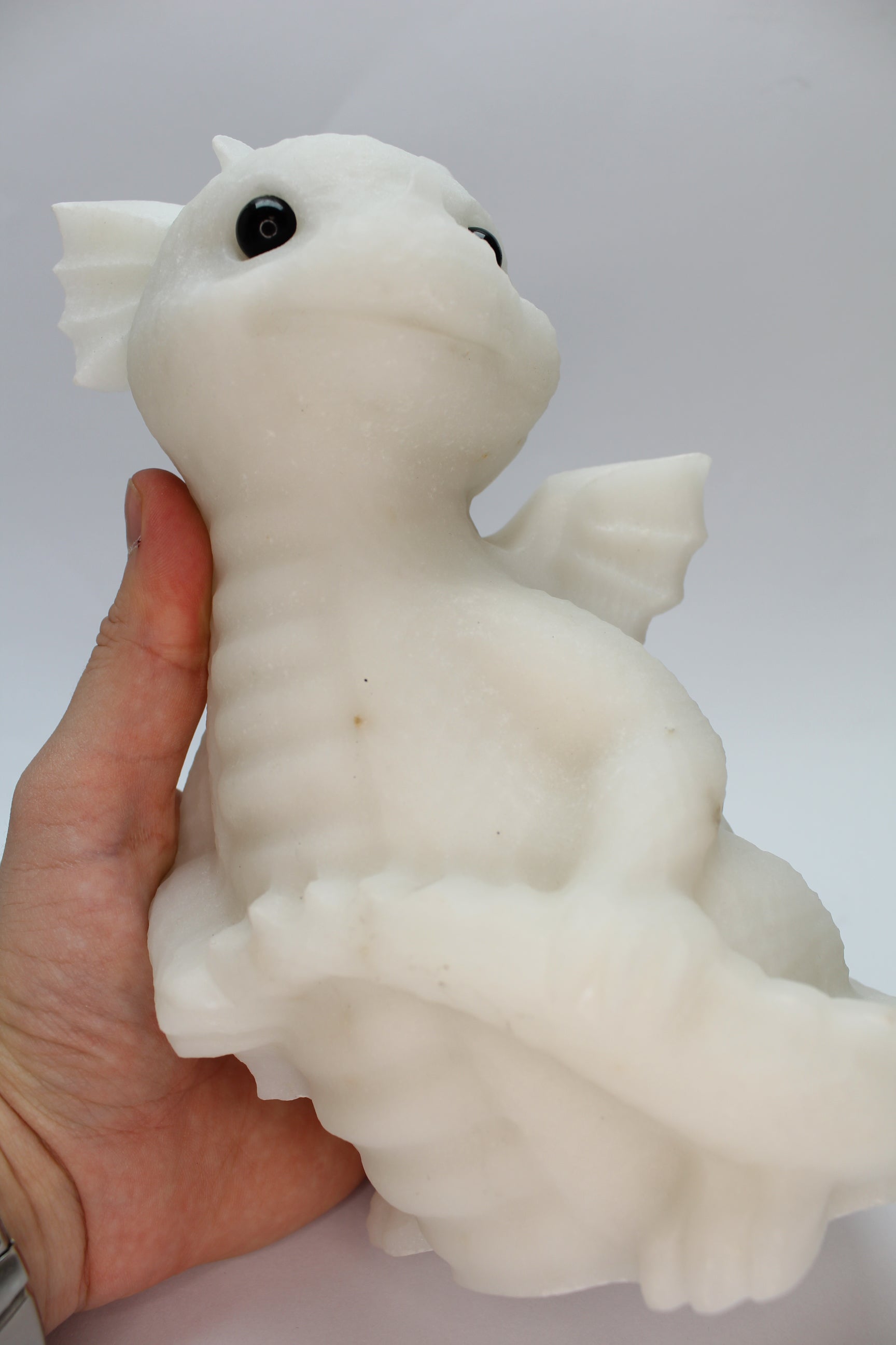 Drage Hvid Jade 20cm - XL