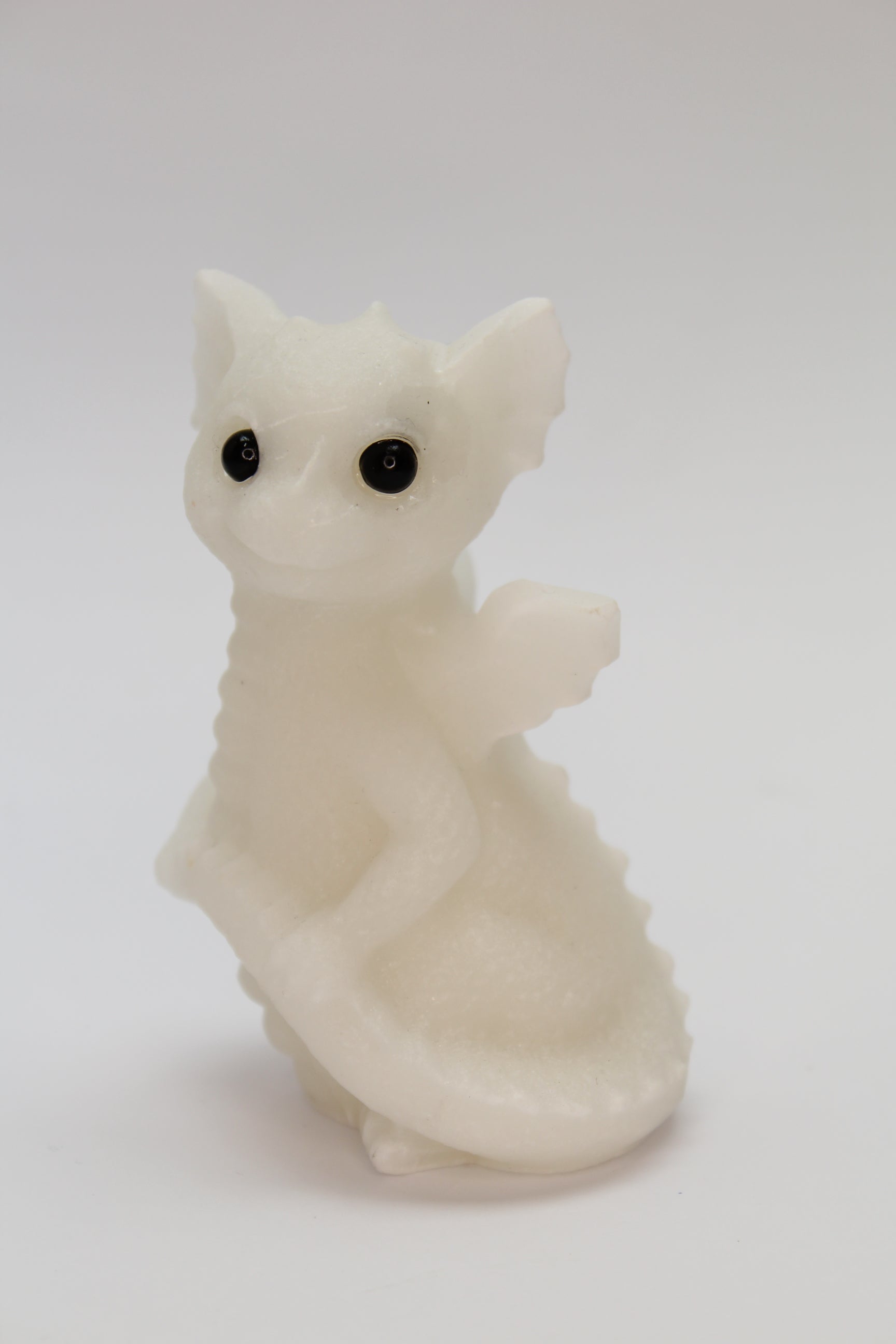 Drage Hvid Jade 8-9 CM