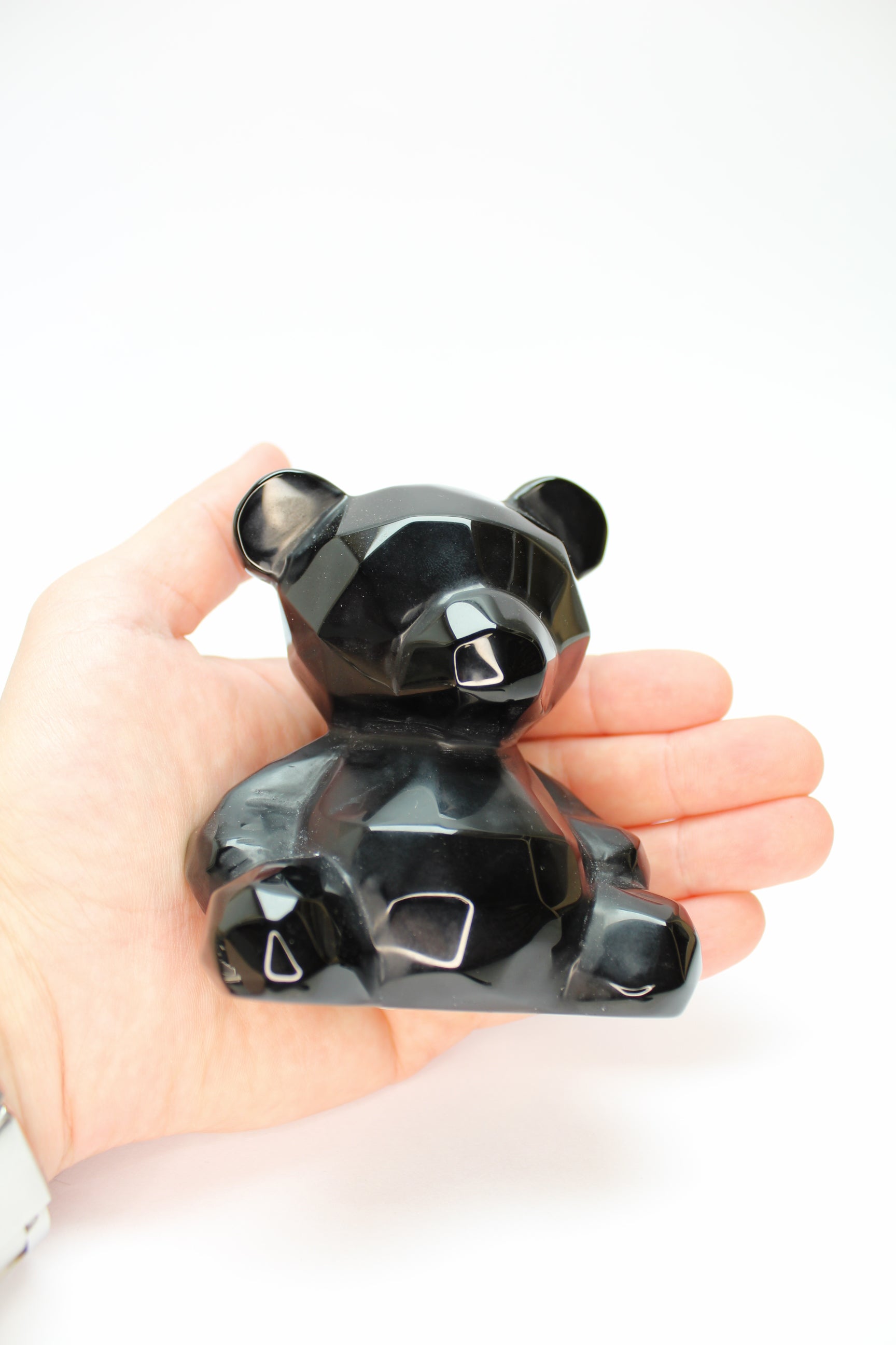 Sort Obsidian Bamse - 10cm