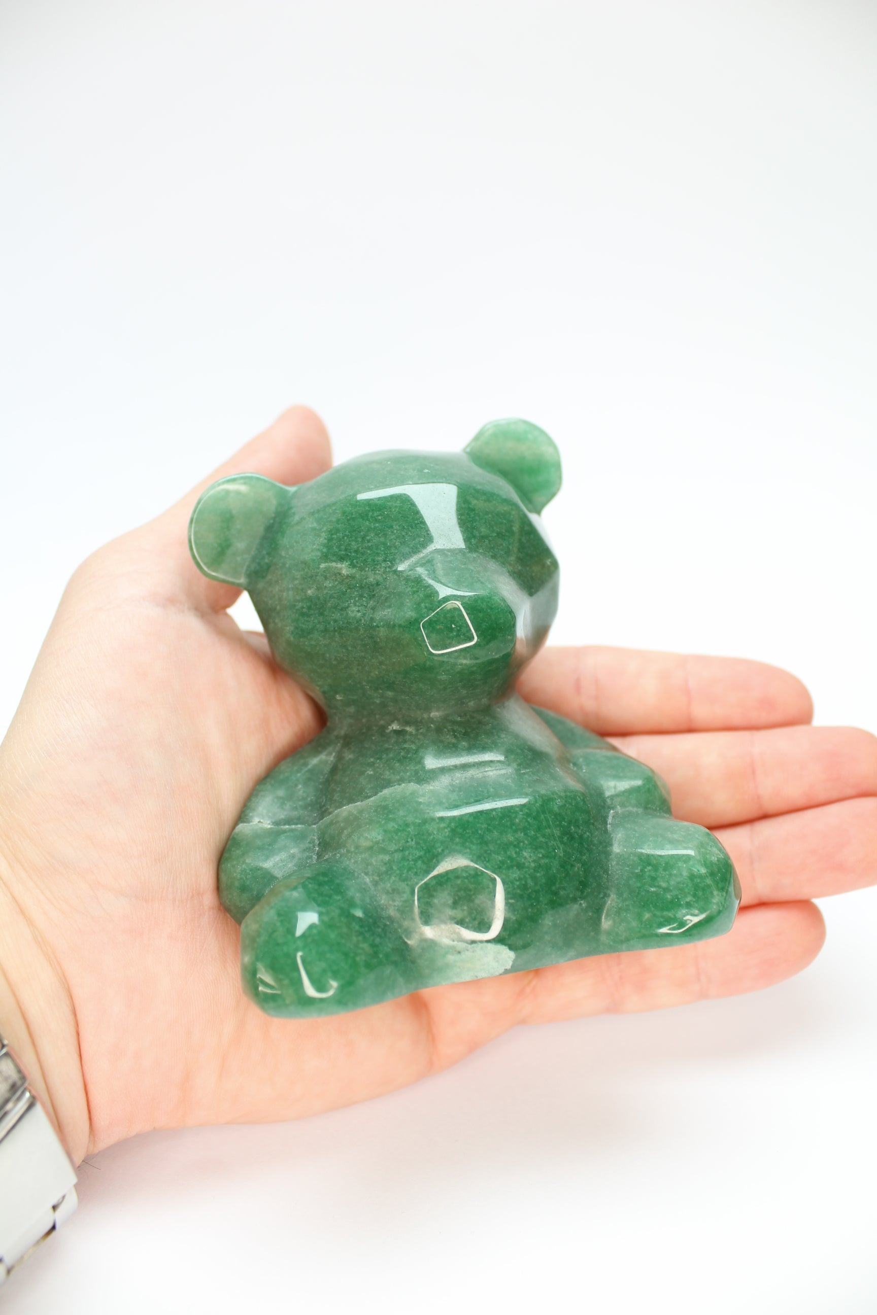 Grøn Aventurin Bamse - 10cm