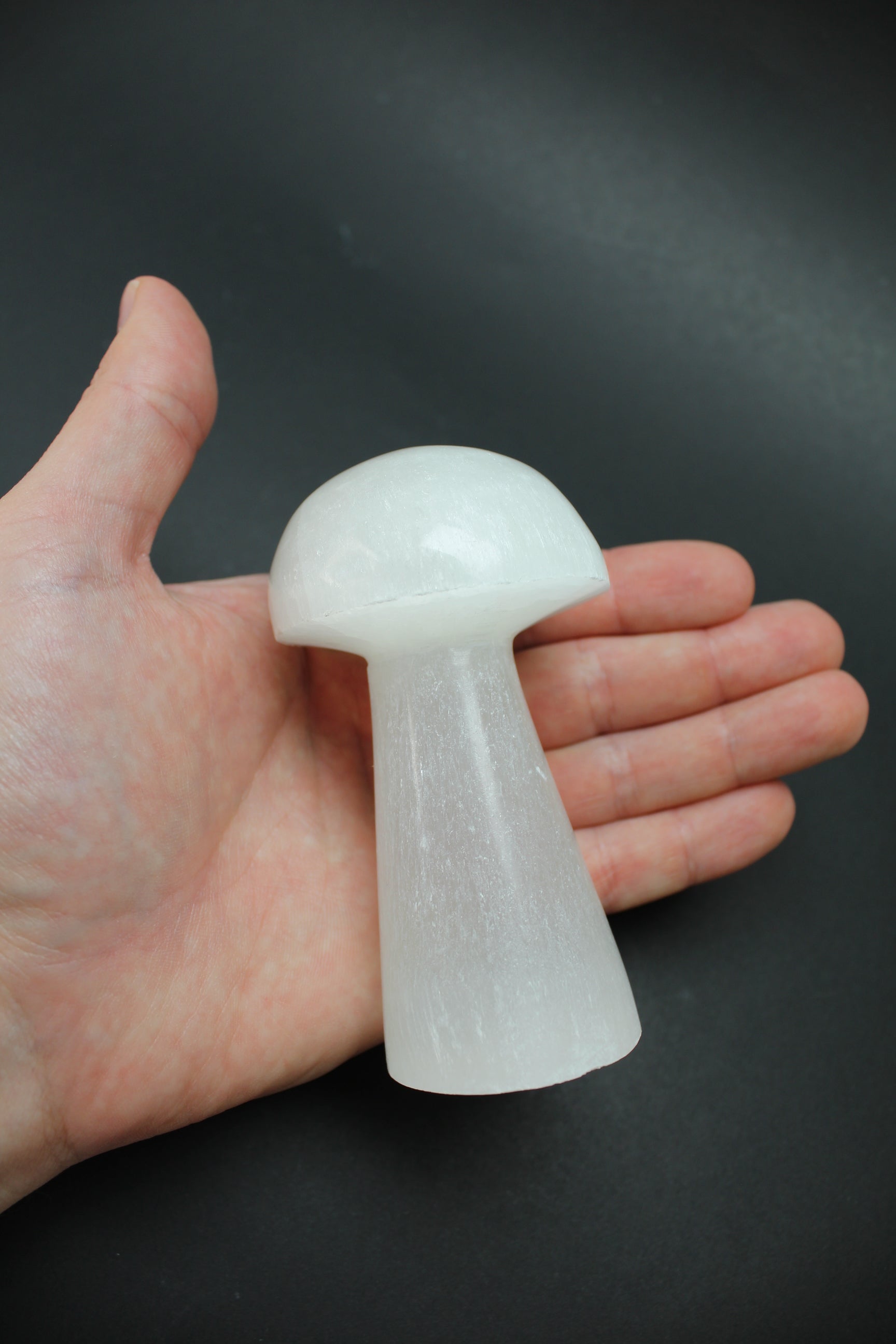 Selenit Svamp/Paddehat - 9-10cm