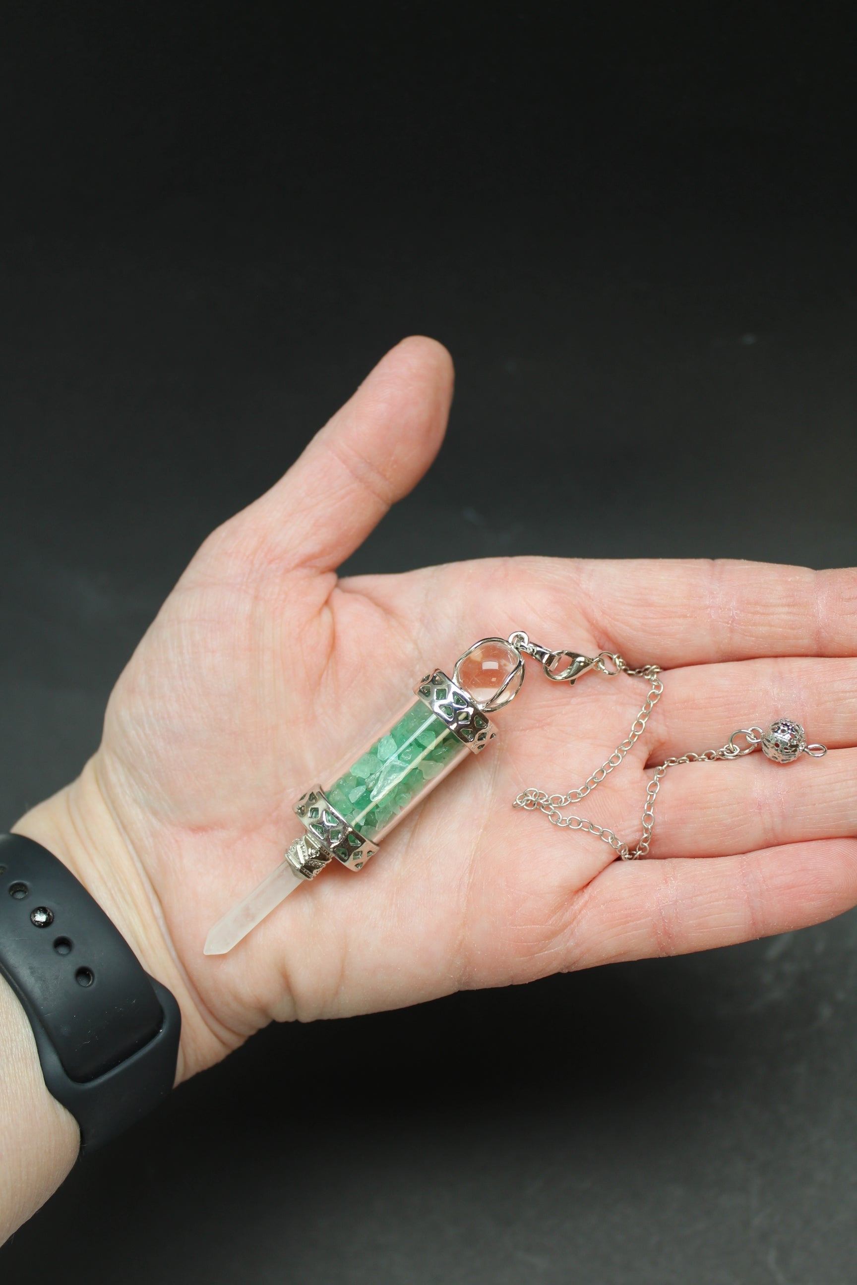 Pendul Aventurin/Bjergkrystal