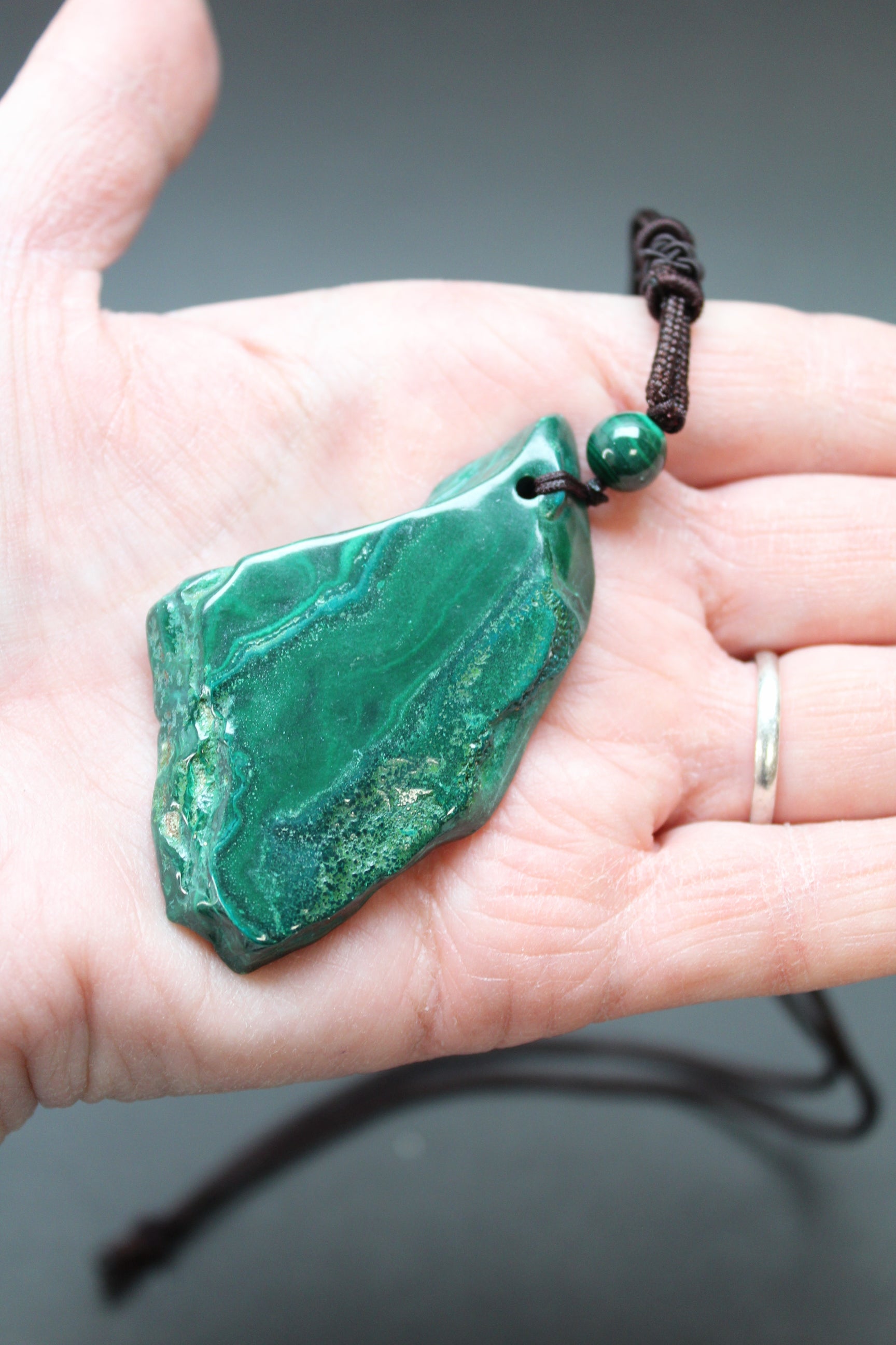 Malakit Halskæde Nr. 1