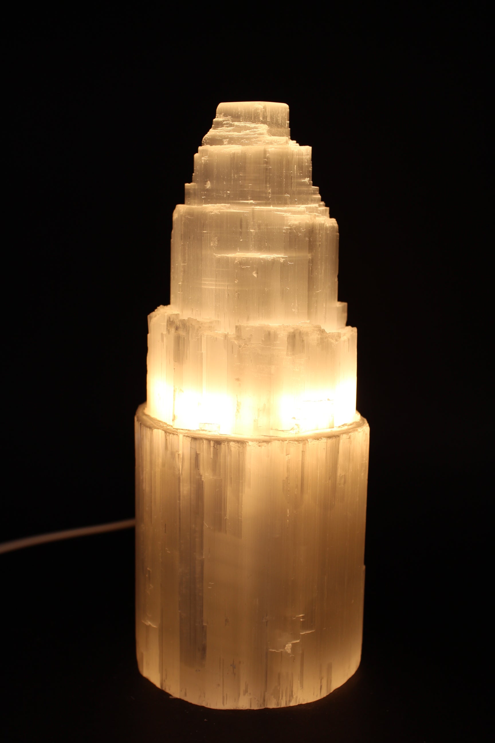 Selenit Lampe 20 cm