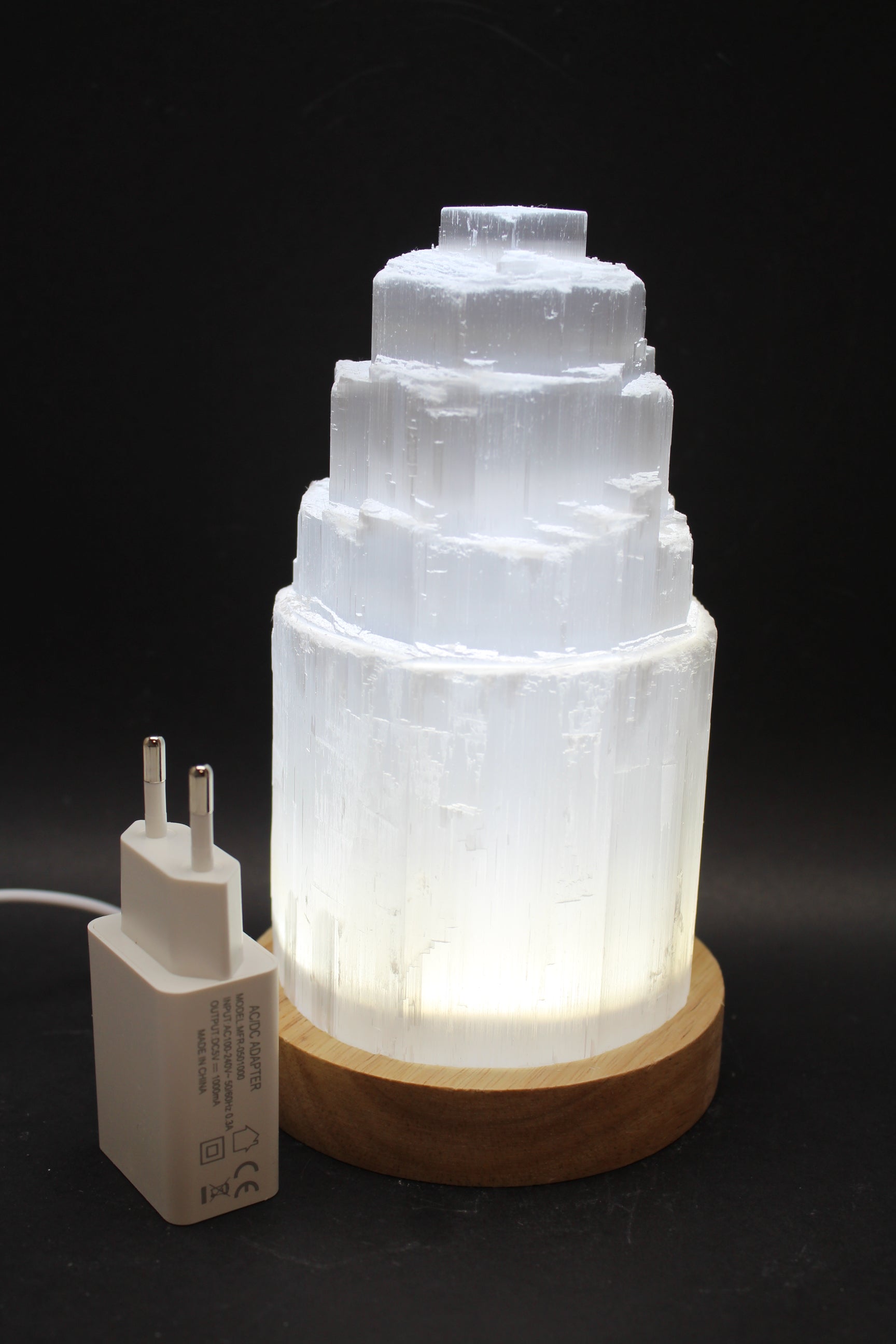 Selenit Lampe 15 cm