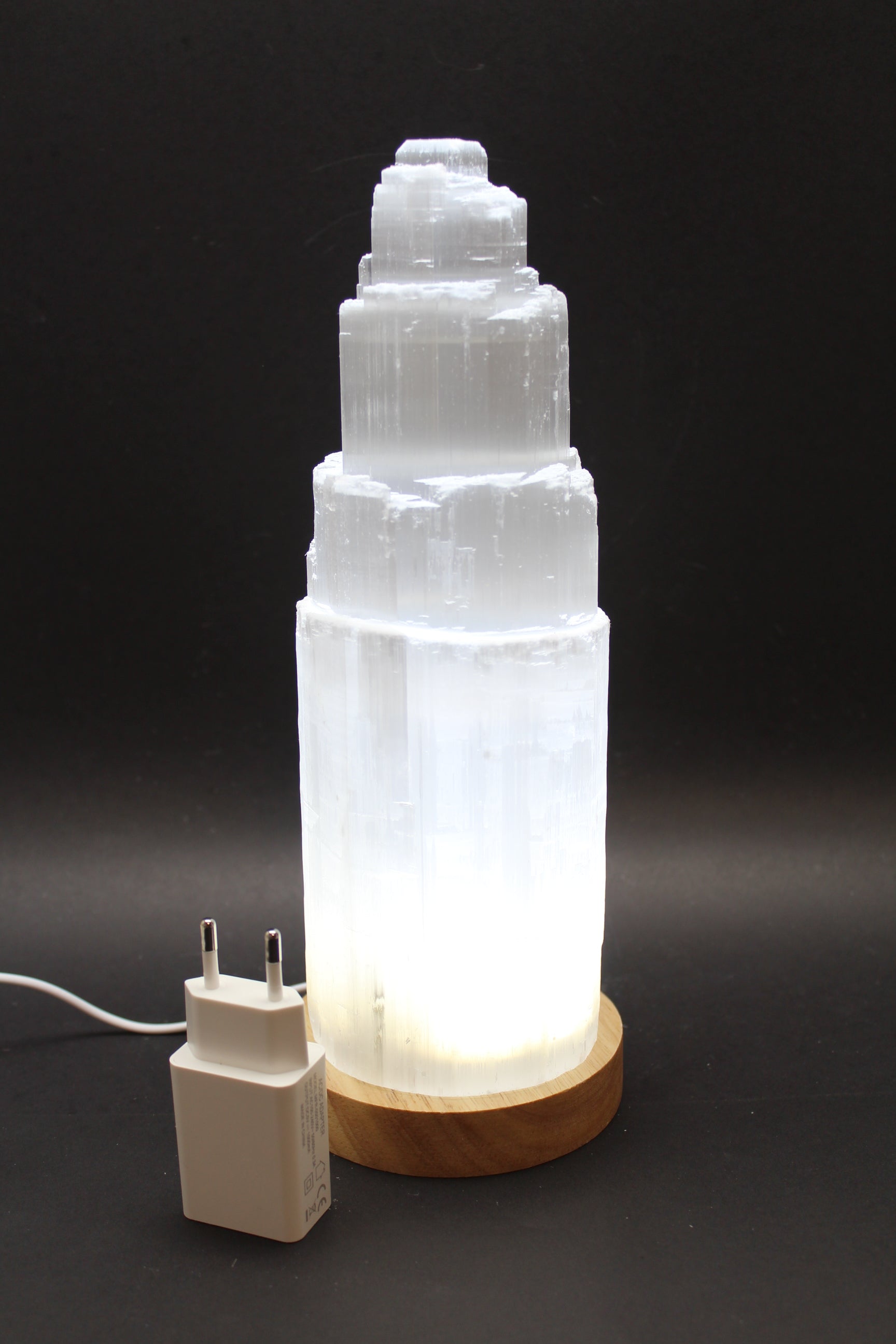 Selenit Lampe 25 cm