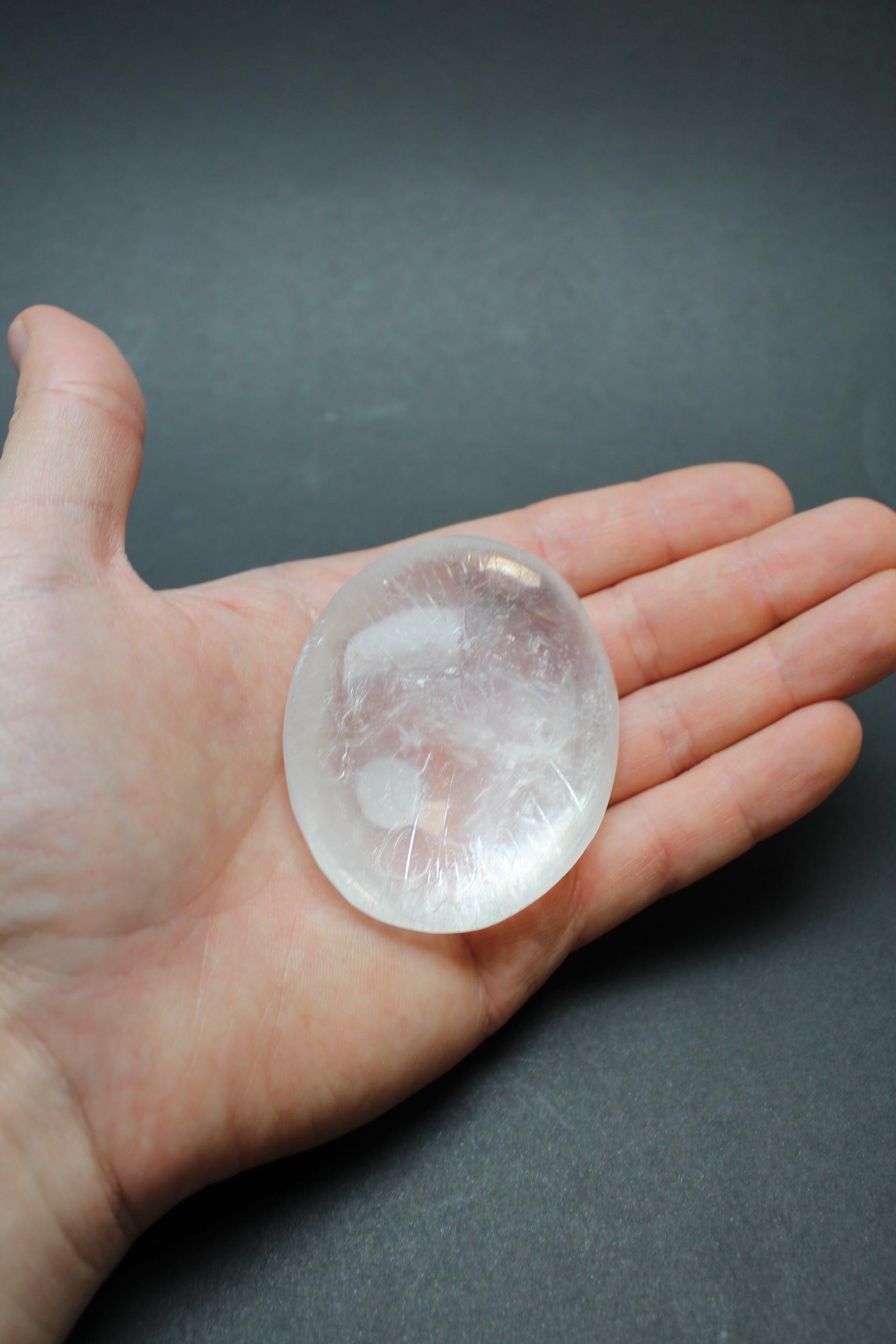 Selenit Palmstone (Klar) - 6-7cm