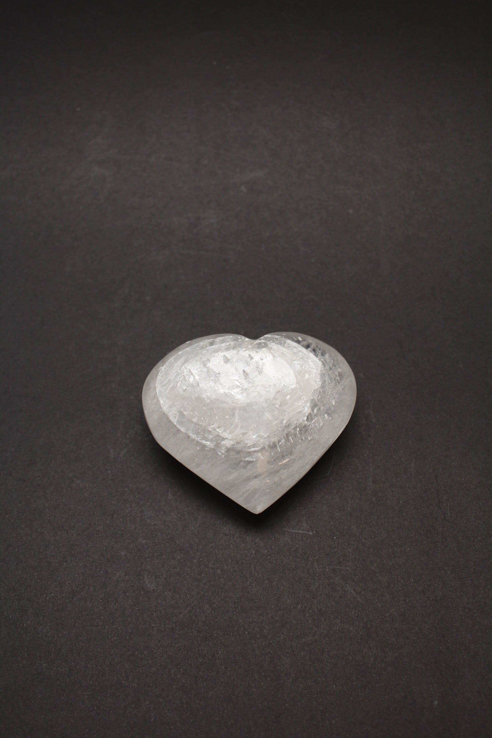 Selenit Spar Hjerte - 7-8cm