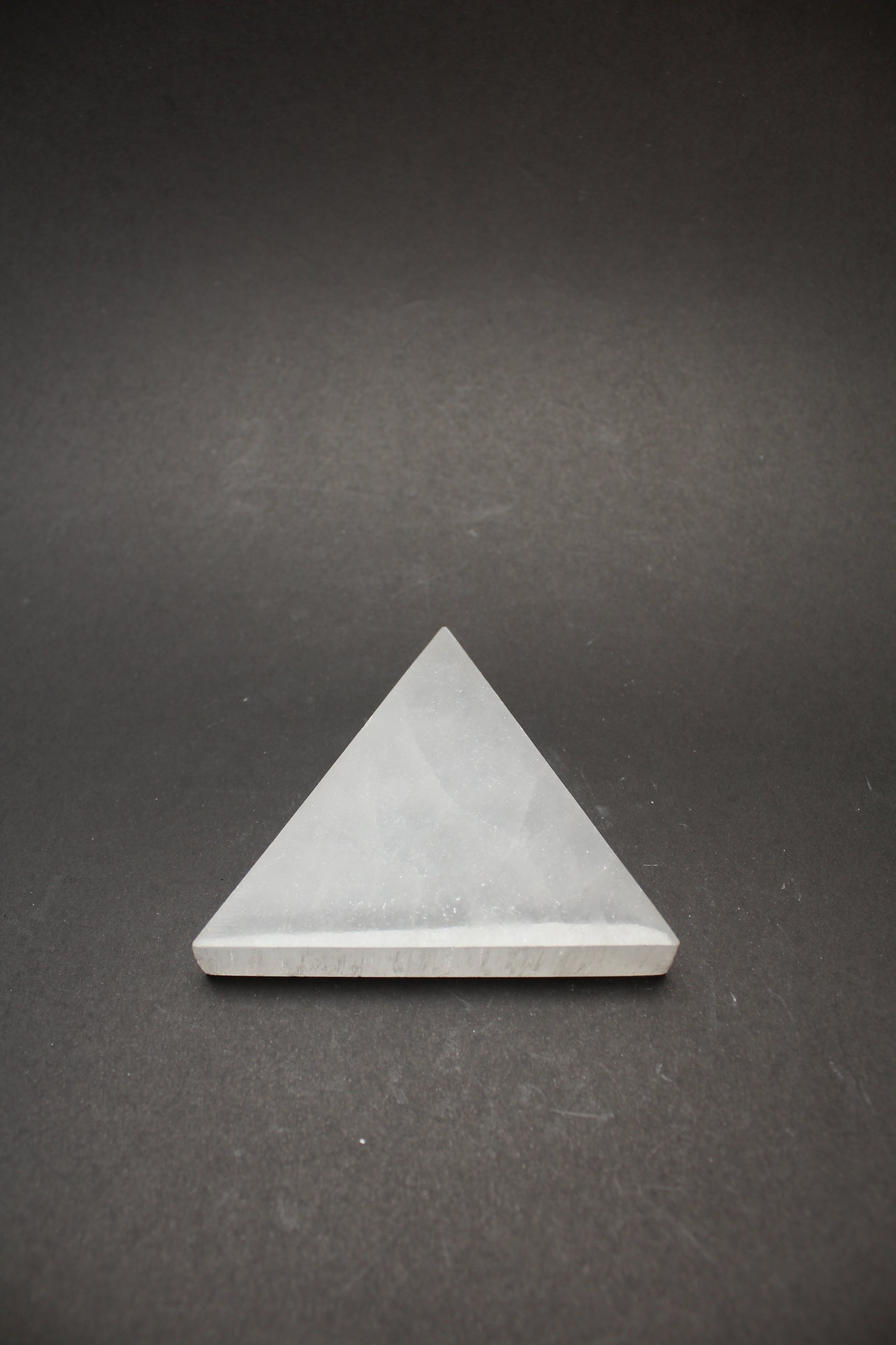 Selenit Plade Trekant - 8cm
