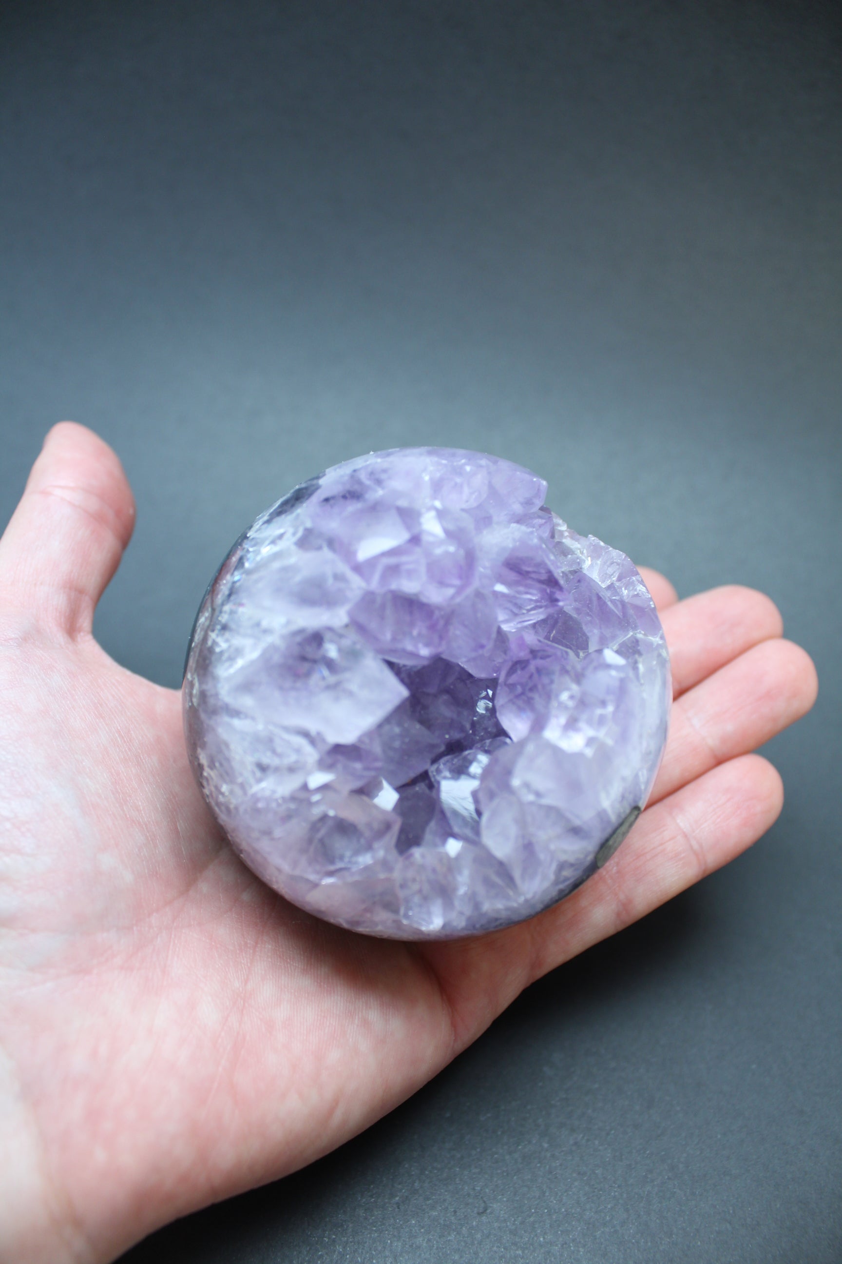 Ametyst kugle med Agat UNIKA