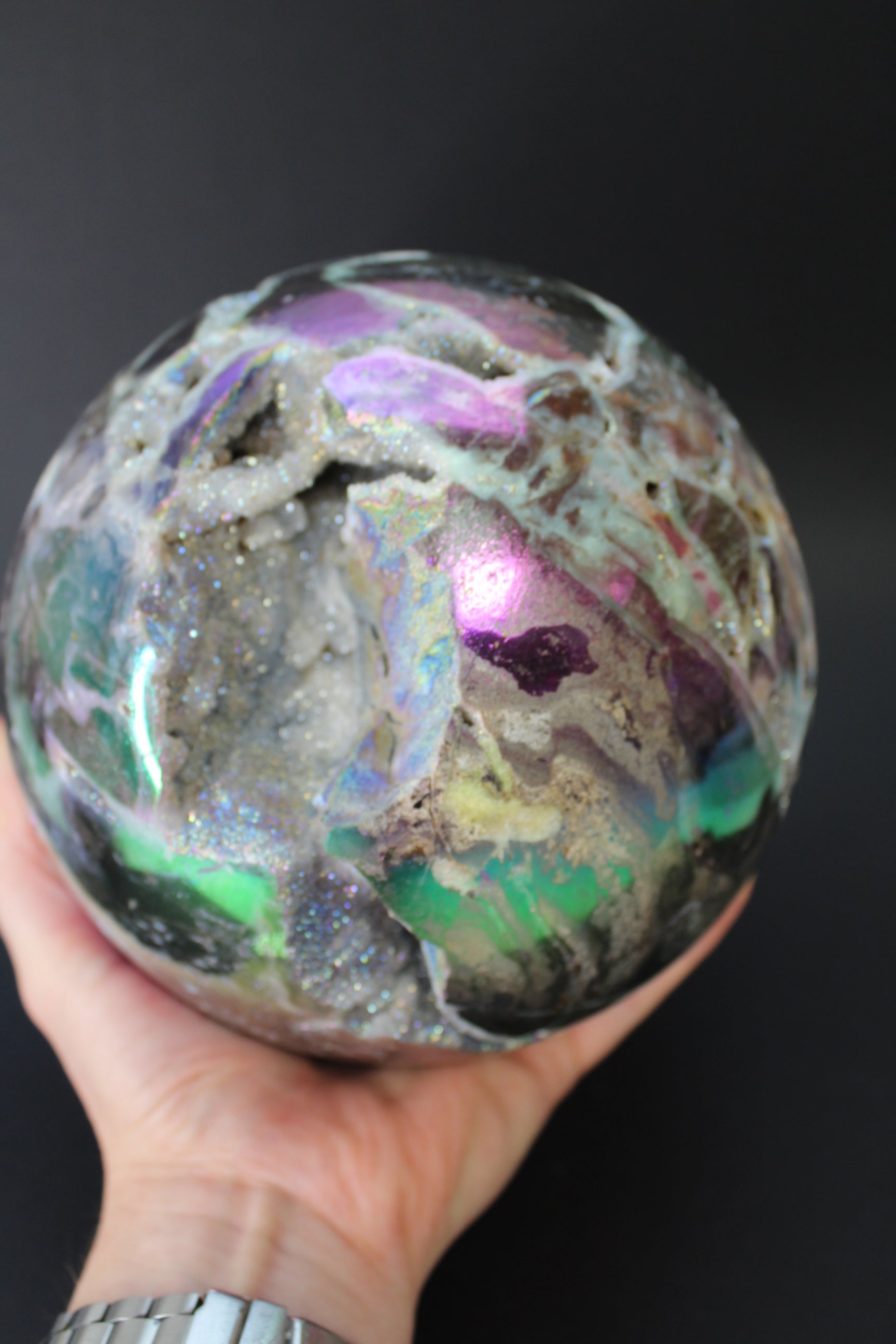 Aura Sphalerit Kugle 6 kg.