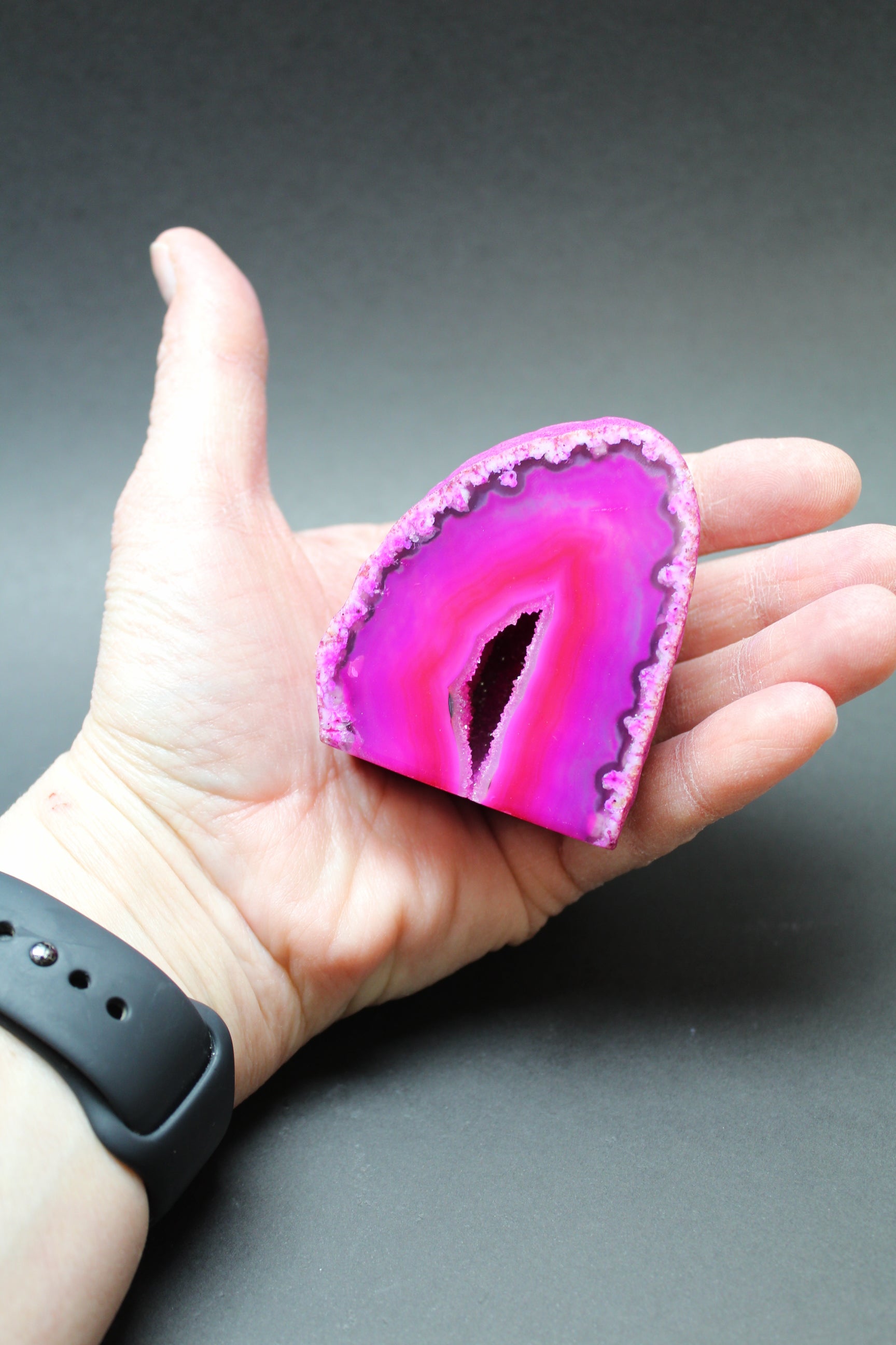 Pink Agat Grotte Nr. 1