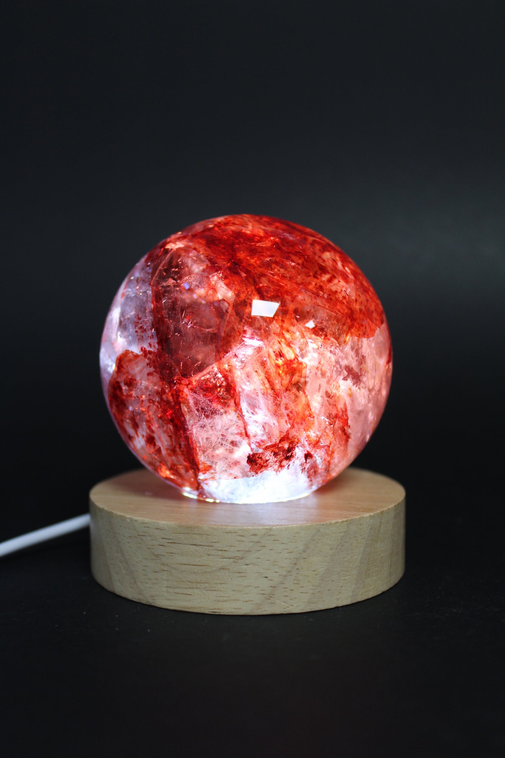 LED Træholder med lys - 8 cm
