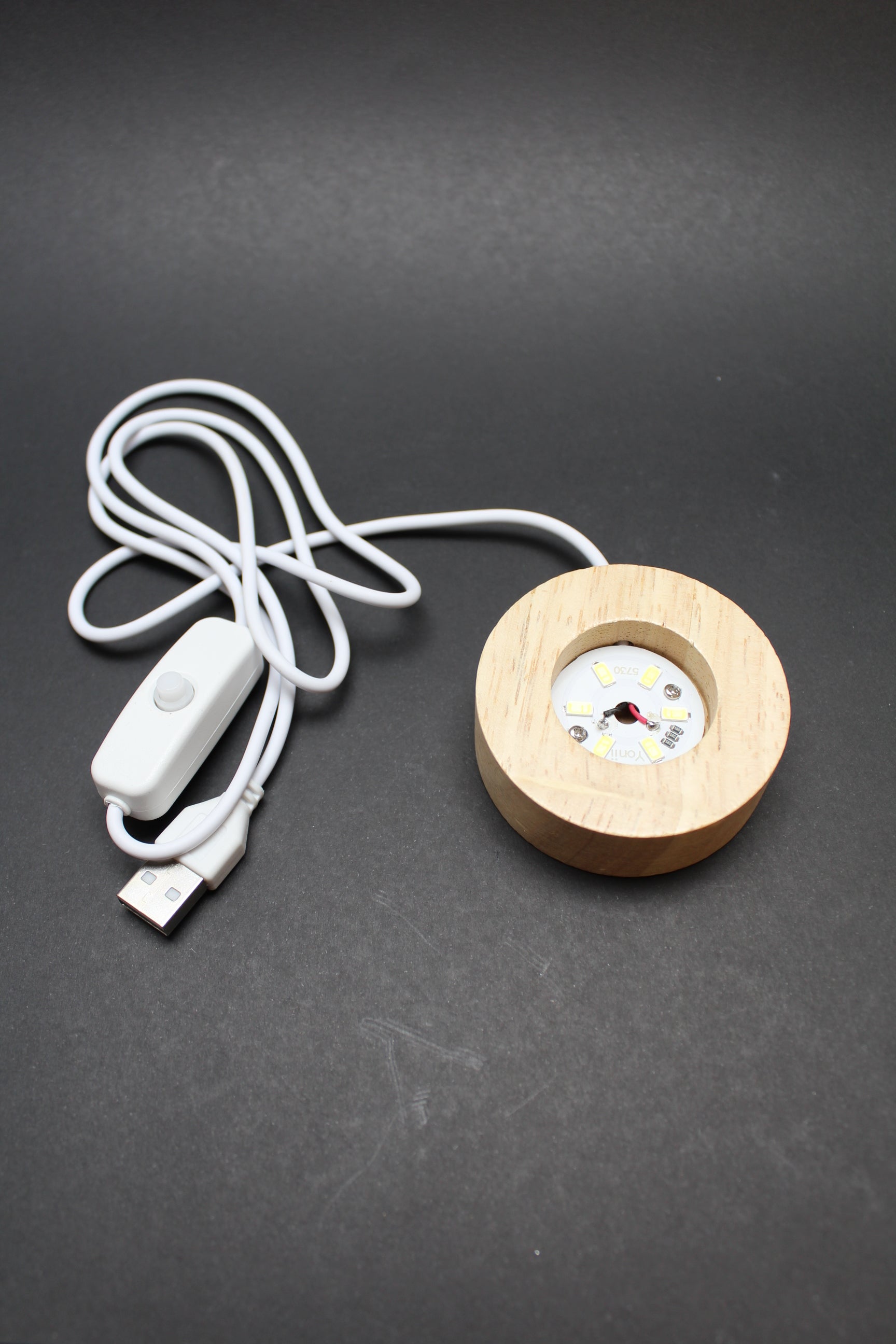 LED Træholder med lys - 6 cm