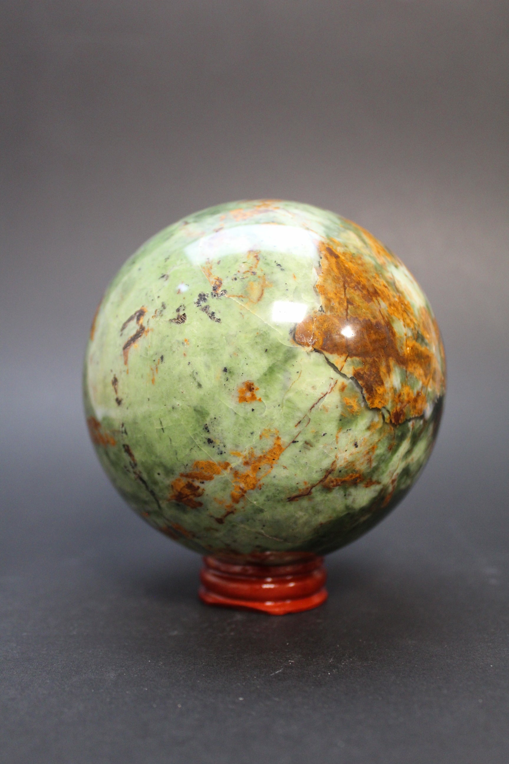 Chrysopras Kugle - Nr. 6