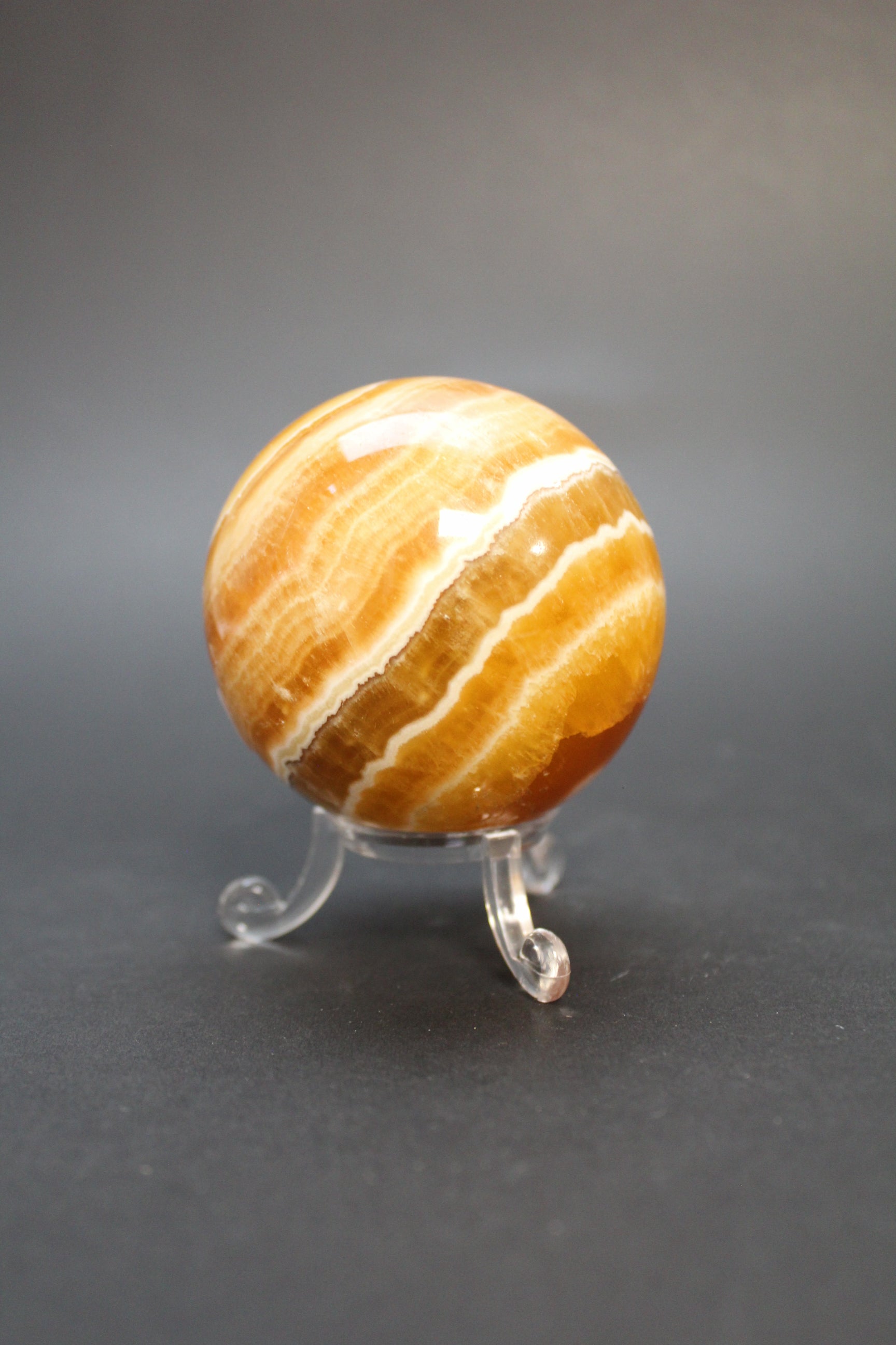 Orange Calcit Kugle - Nr. 1