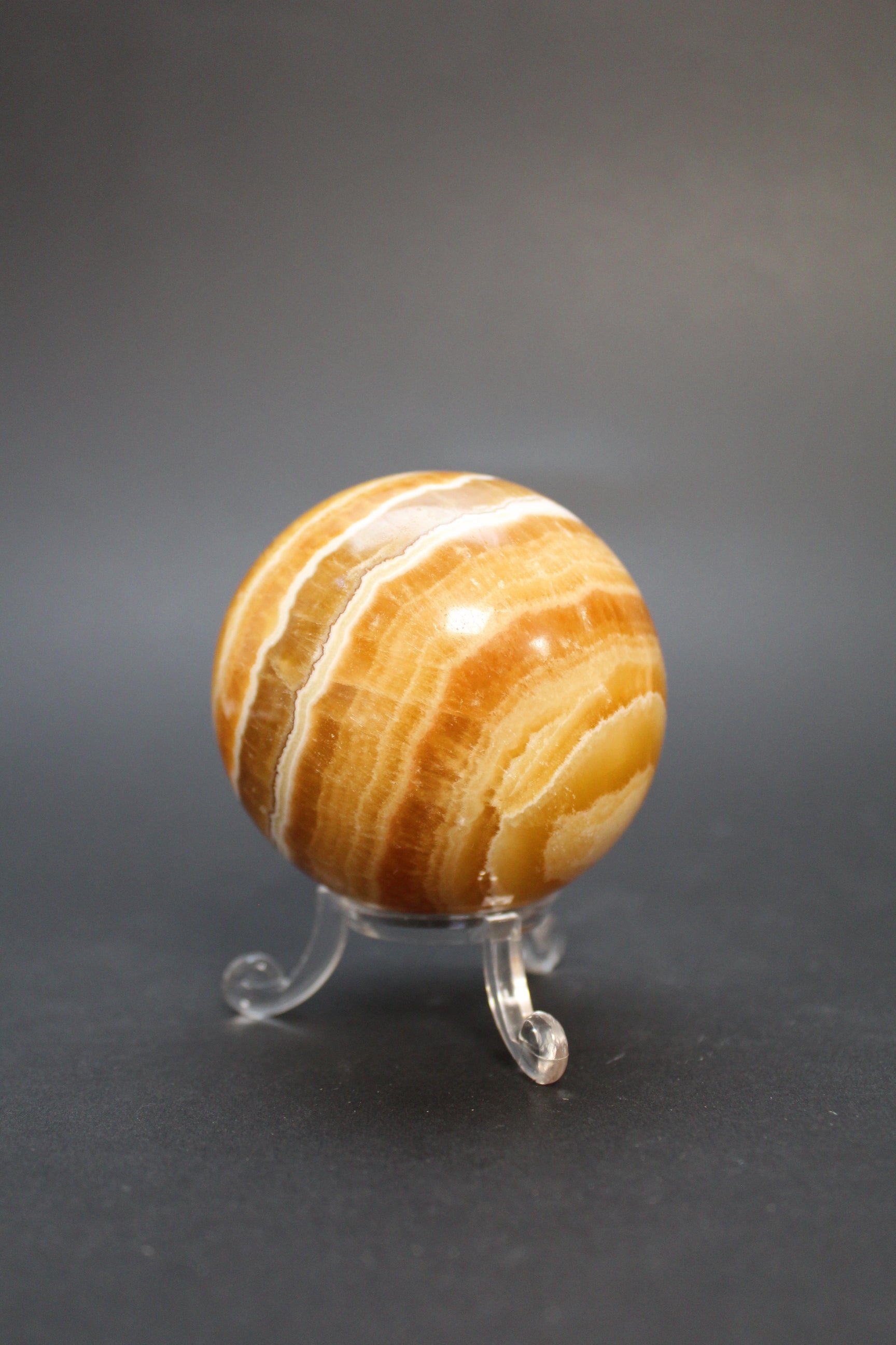 Orange Calcit Kugle - Nr. 1