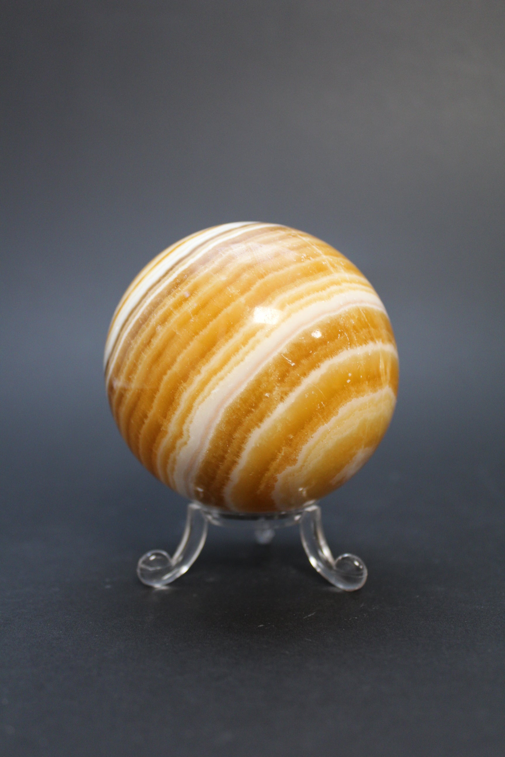 Orange Calcit Kugle - Nr. 5