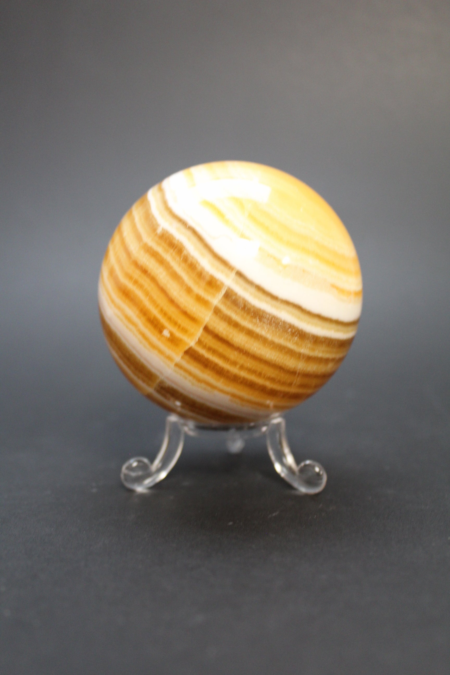 Orange Calcit Kugle - Nr. 5